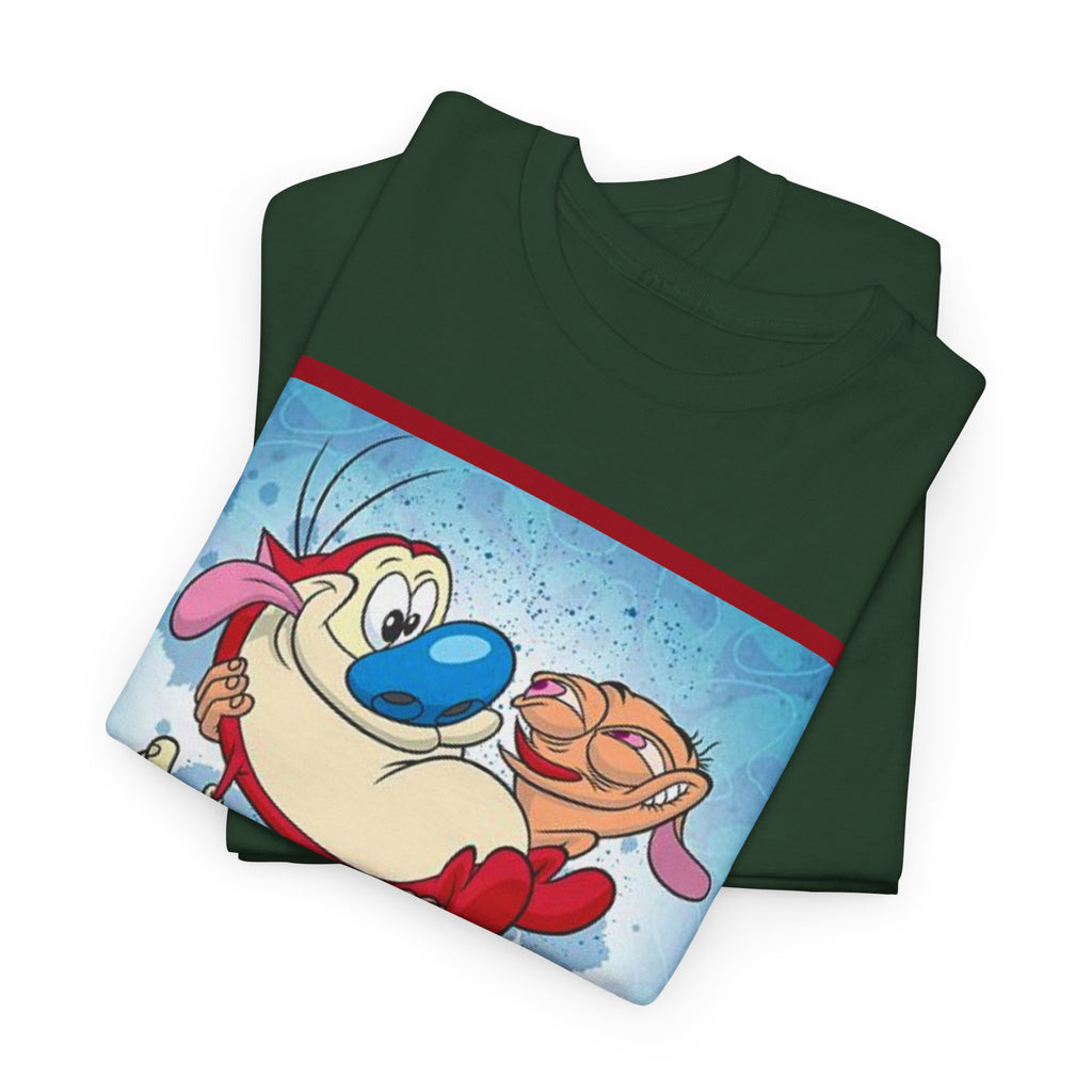 Ren & Stimpy Graphic Tee — Retro Nickelodeon Cartoon T-Shirt