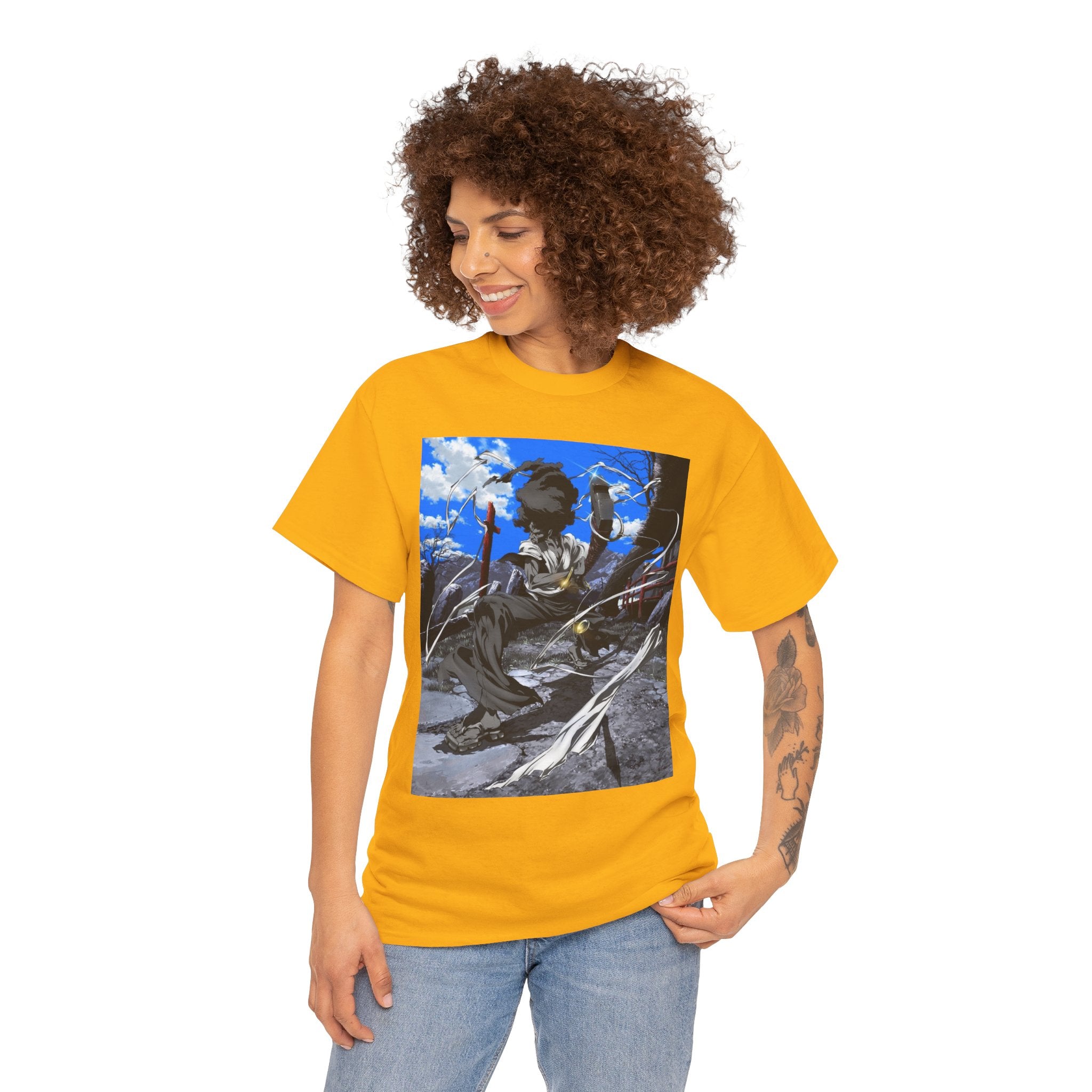 Afro Samurai Graphic Tee — Anime Streetwear T‑Shirt