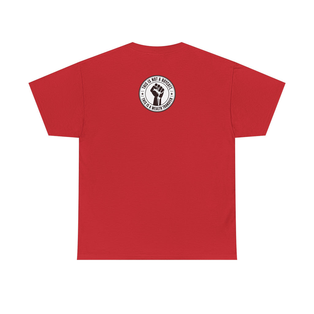 Graphic Tee — Retro Portrait Front with Black Power Fist Back