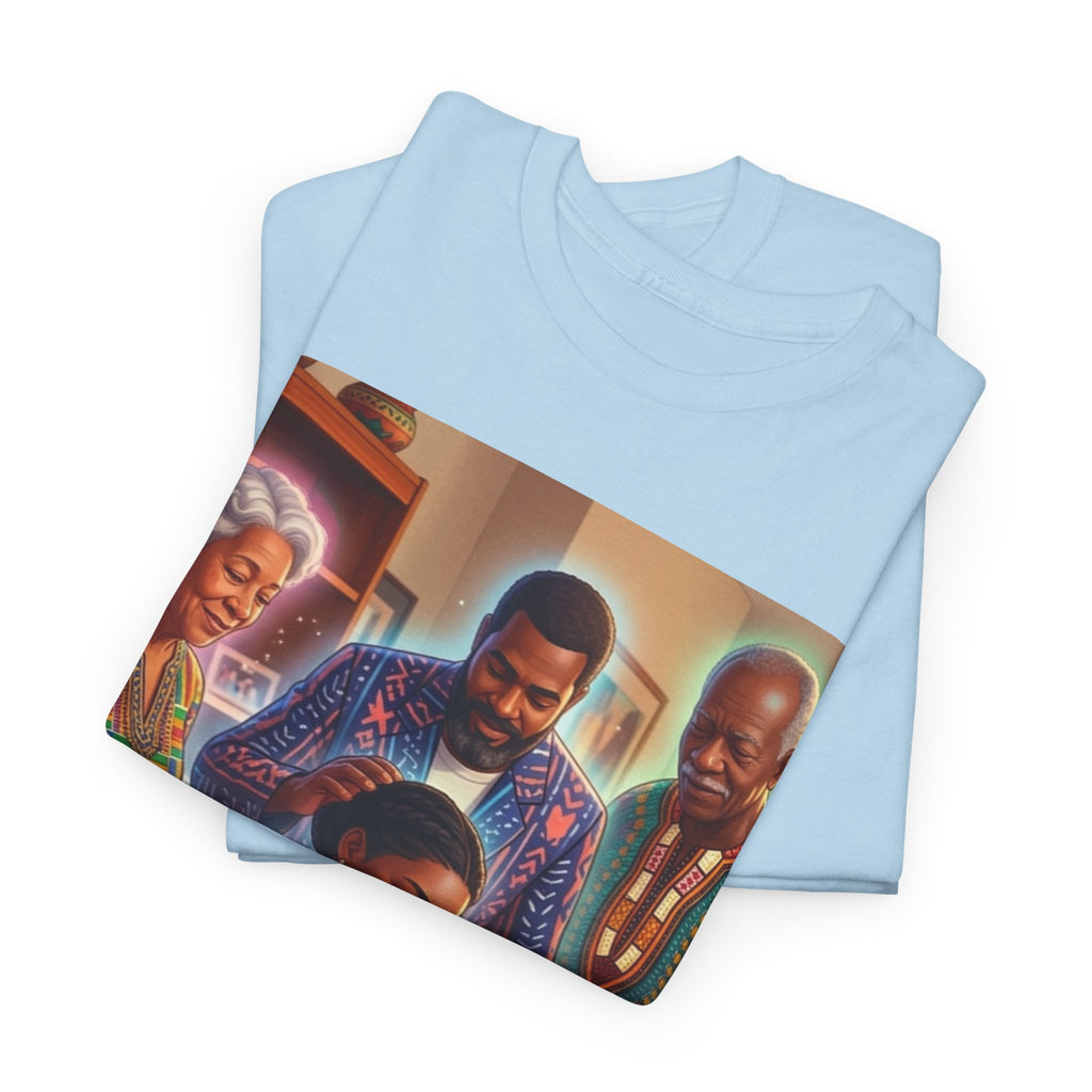 Black Family Study Night T-Shirt — Inspirational Afrofuturist Classroom Artwork