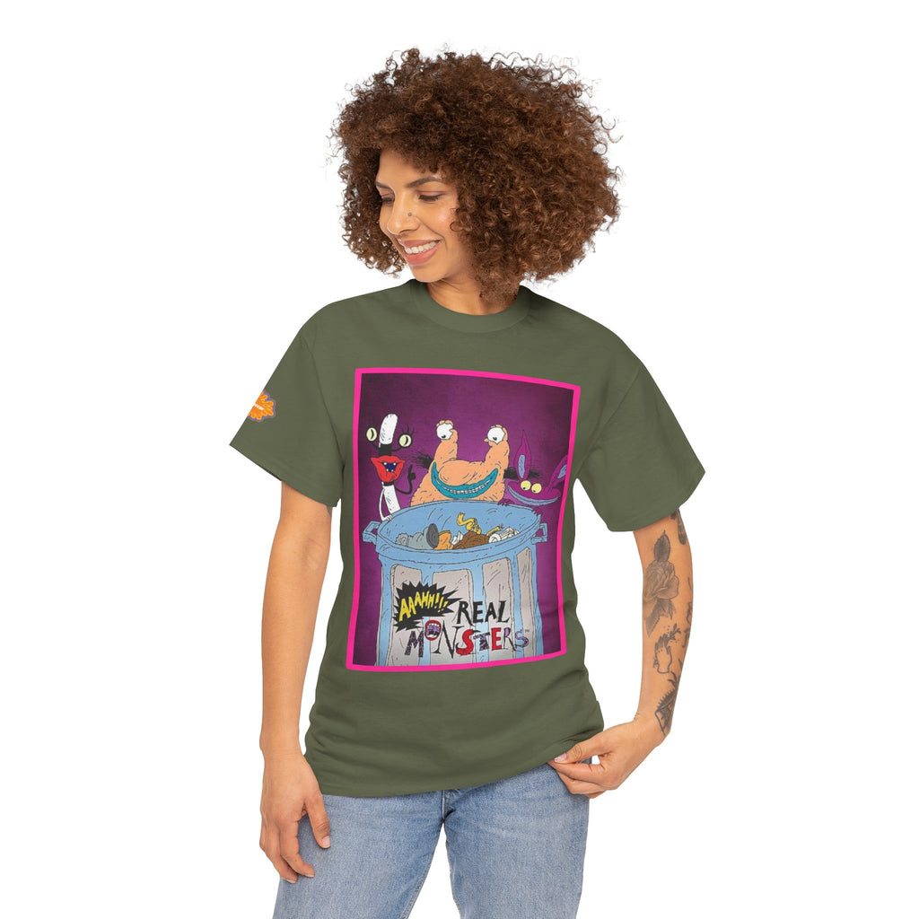 Real Monsters Vintage Cartoon T-Shirt — Nickelodeon Rugrats Crew Tee