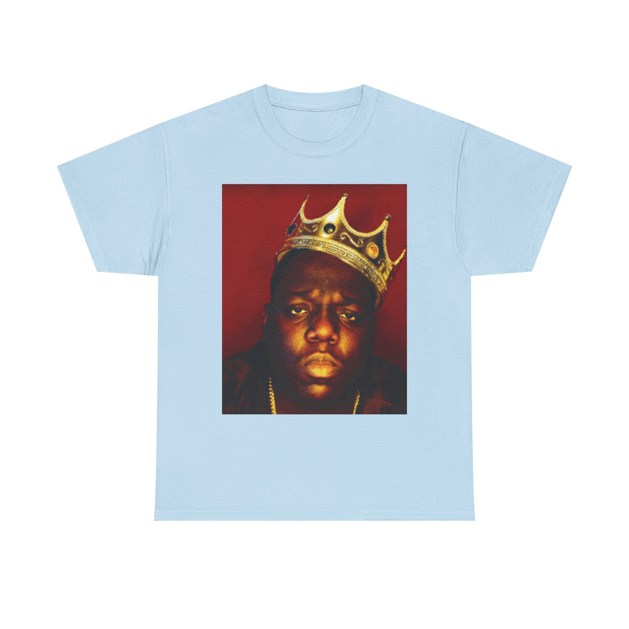 Vintage Crown Portrait Tee — Retro Hip-Hop Photo Graphic T-Shirt