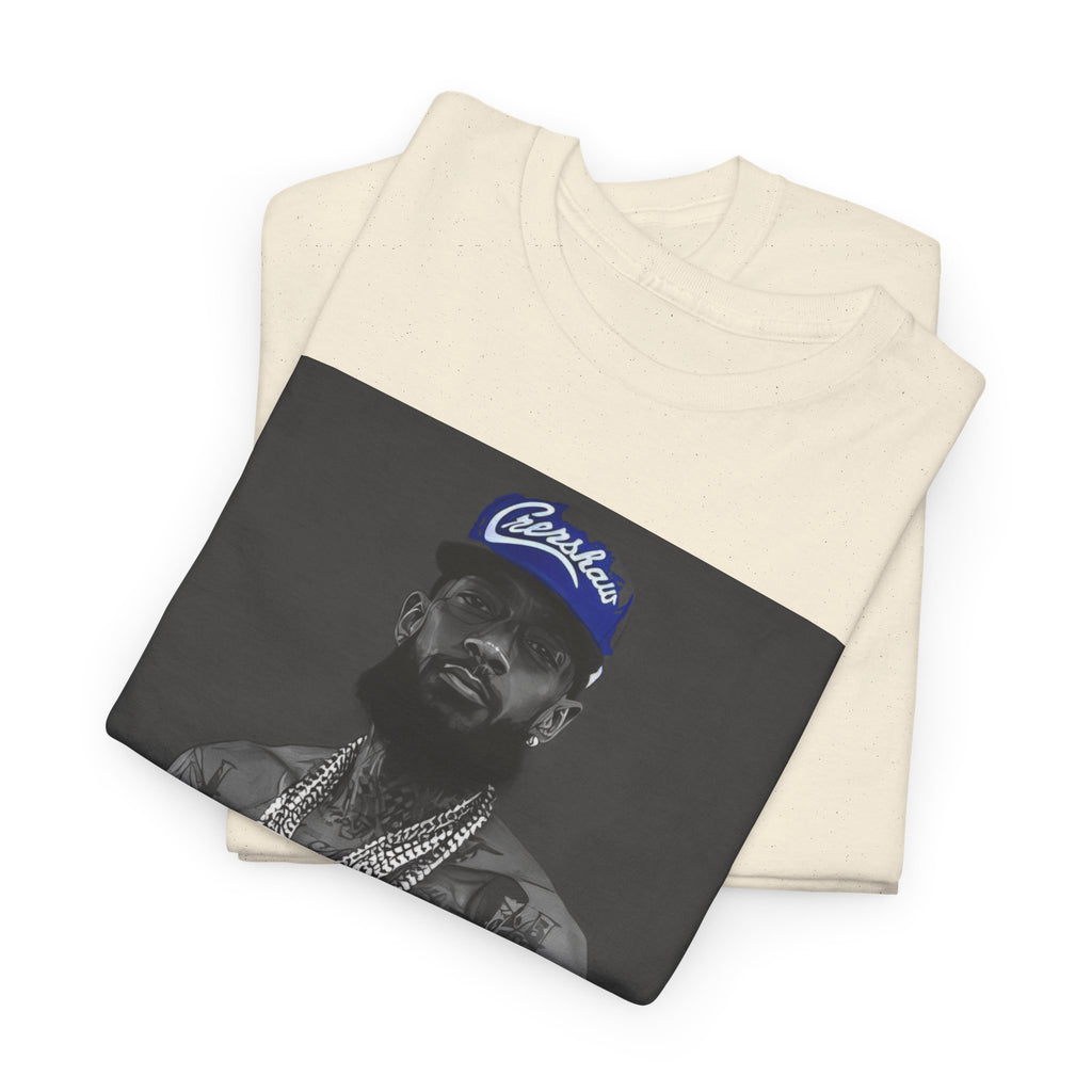 Iconic Rap Legend Photo Tee — Los Angeles Cap Graphic