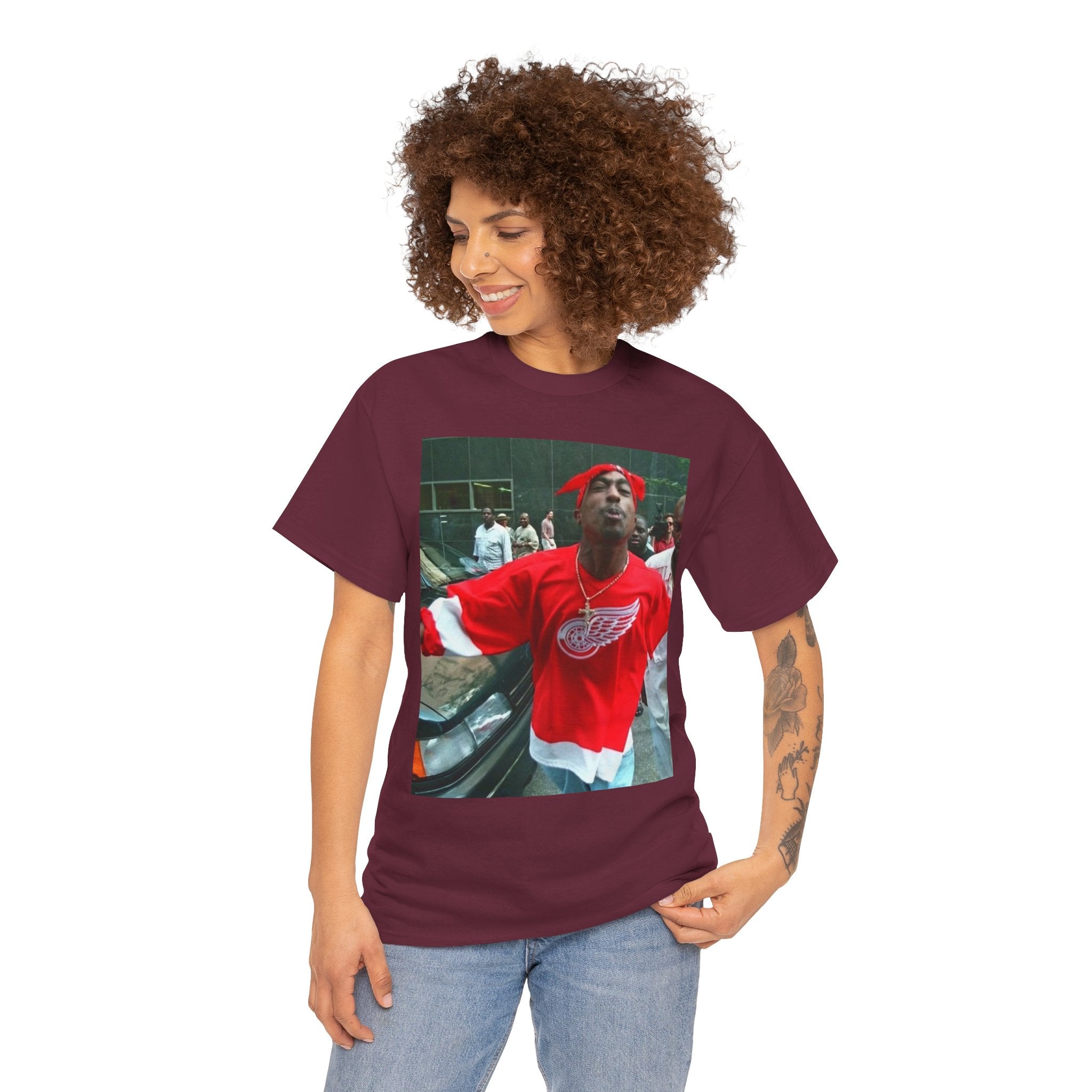 Graphic Tee — Retro Street Photo Print T-Shirt