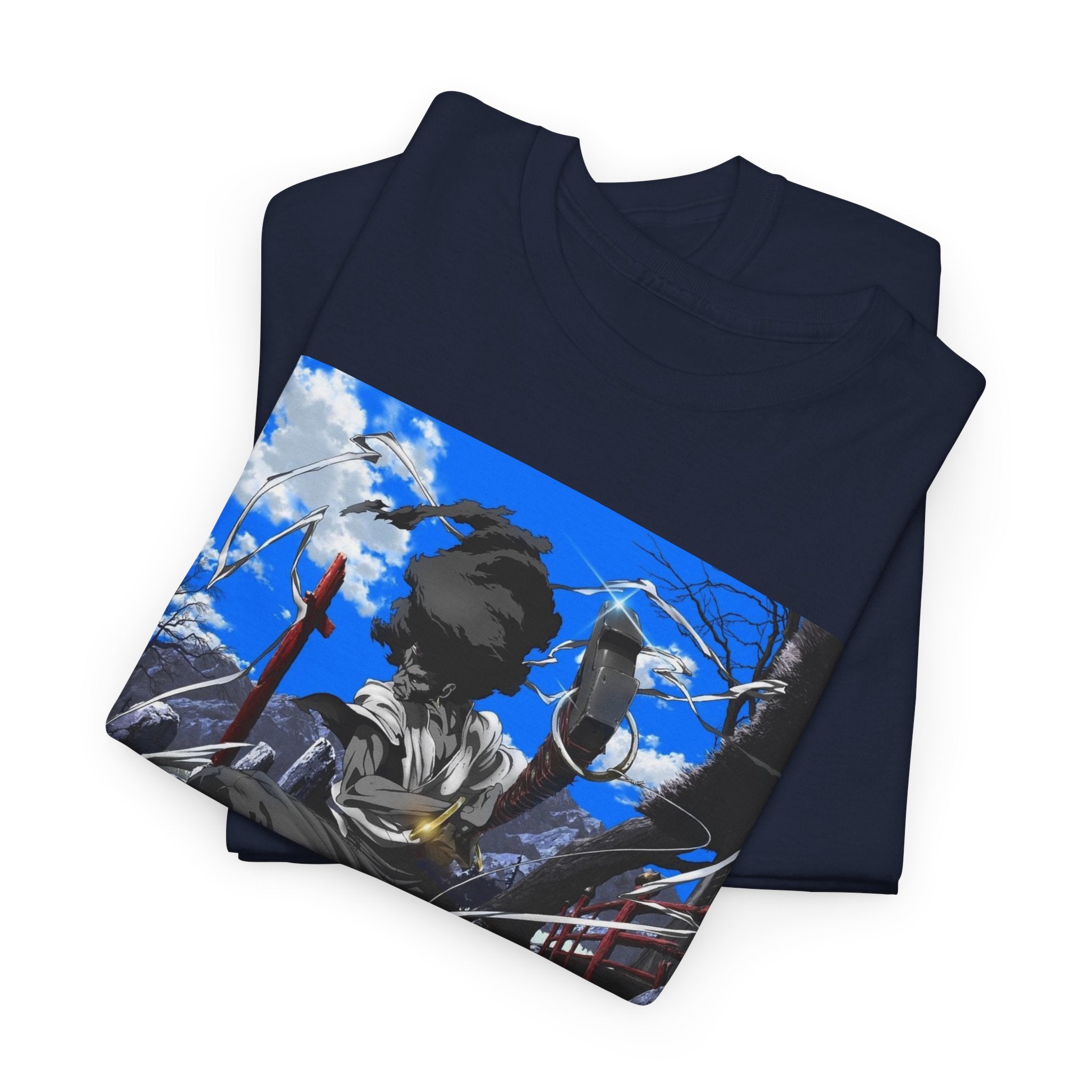 Afro Samurai Graphic Tee — Anime Streetwear T‑Shirt
