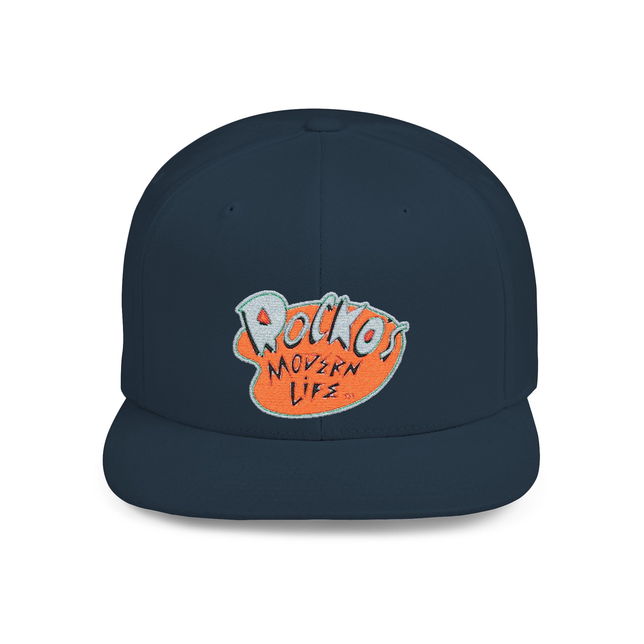 Snapback Hat — Polka Nutter Vibe Embroidered Flat-Bill Cap