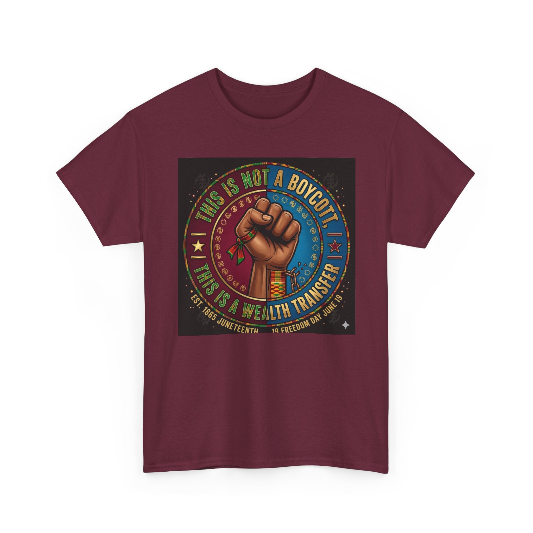 Political Activist Tee — "This Is Not a Boycott, This Is a Wealth Transfer" Fist Graphic Shirt