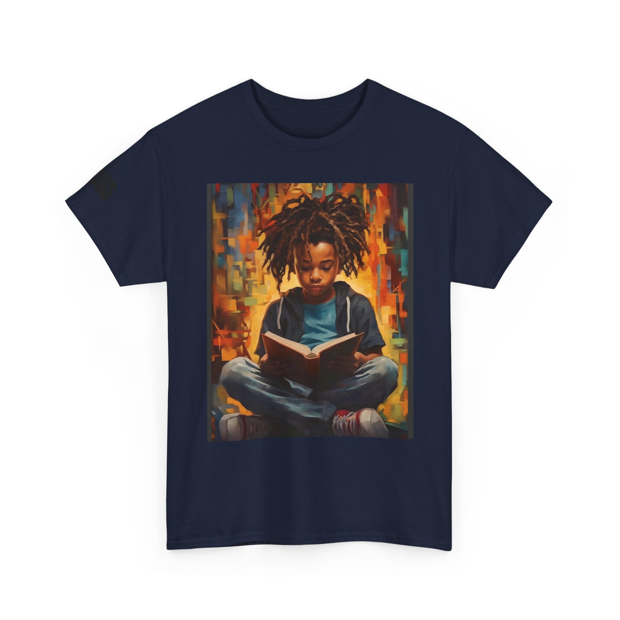 Graphic Tee — 'This Is Not A Boycott, This Is A Wealth Transfer' Back Print with Reading Child Artwork