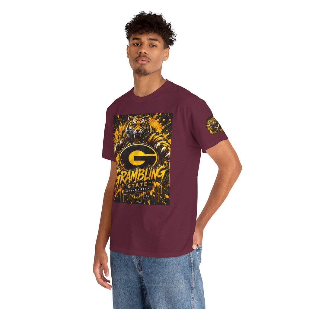 Grambling State Tigers T-Shirt — Roaring Tiger Logo College Tee