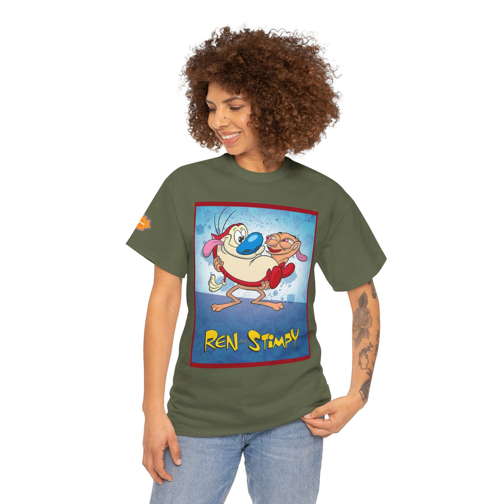 Ren & Stimpy Graphic Tee — Retro Nickelodeon Cartoon T-Shirt