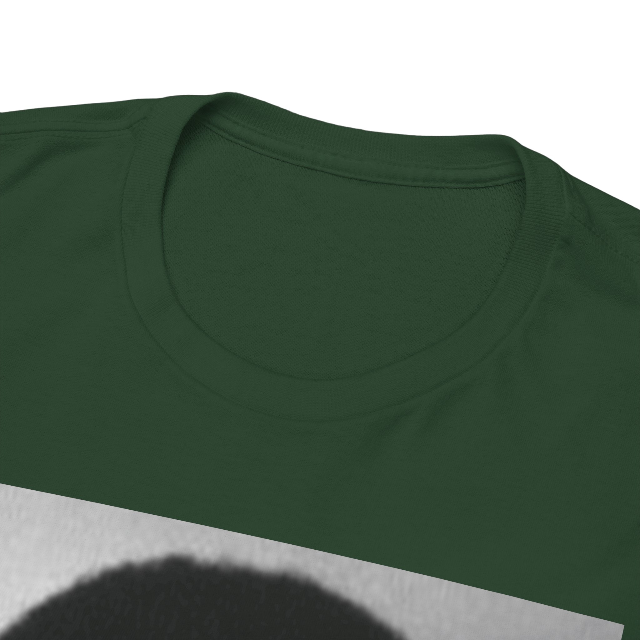 Graphic Tee — Retro Portrait Front with Black Power Fist Back