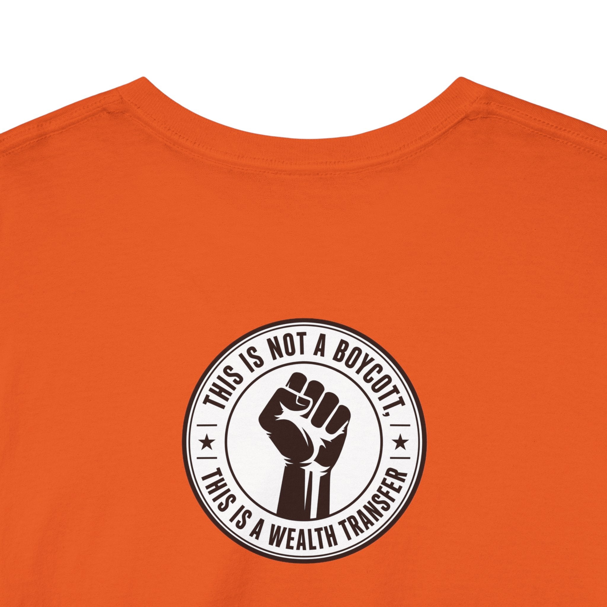 Graphic Tee — Retro Portrait Front with Black Power Fist Back