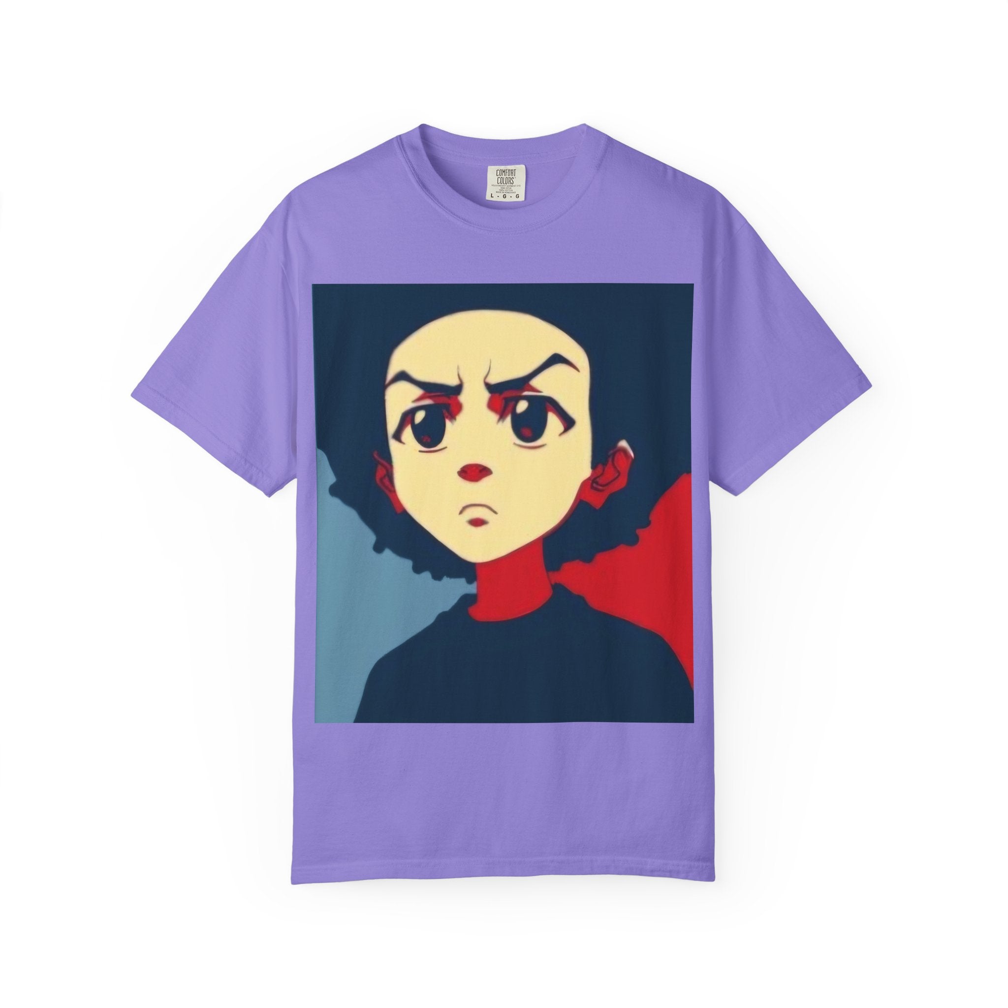 Graphic T-Shirt — Bold Pop-Art Anime Portrait (Front) + “This Is Not A Boycott, It’s A Movement” Fist Emblem (Back)