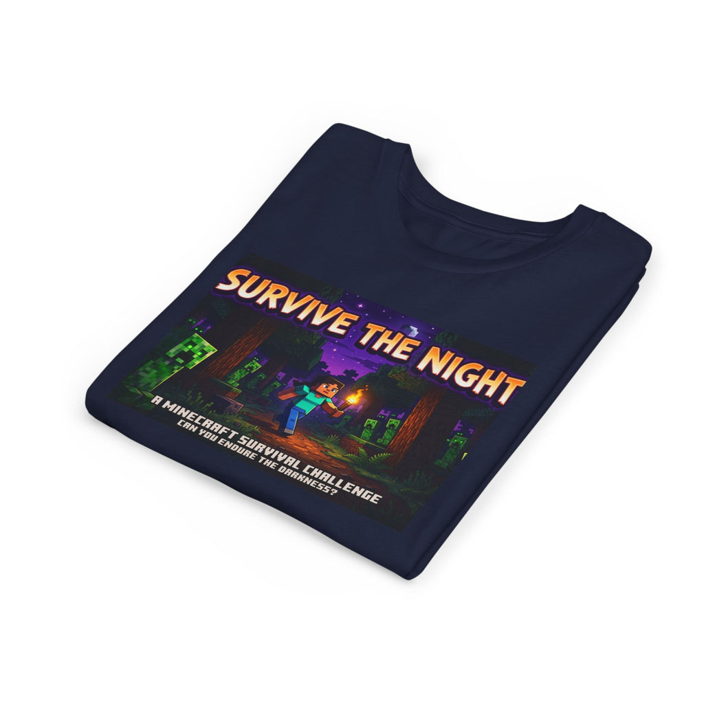 Survive the Night Youth Tee — Glowing Creeper Night Gamer Shirt