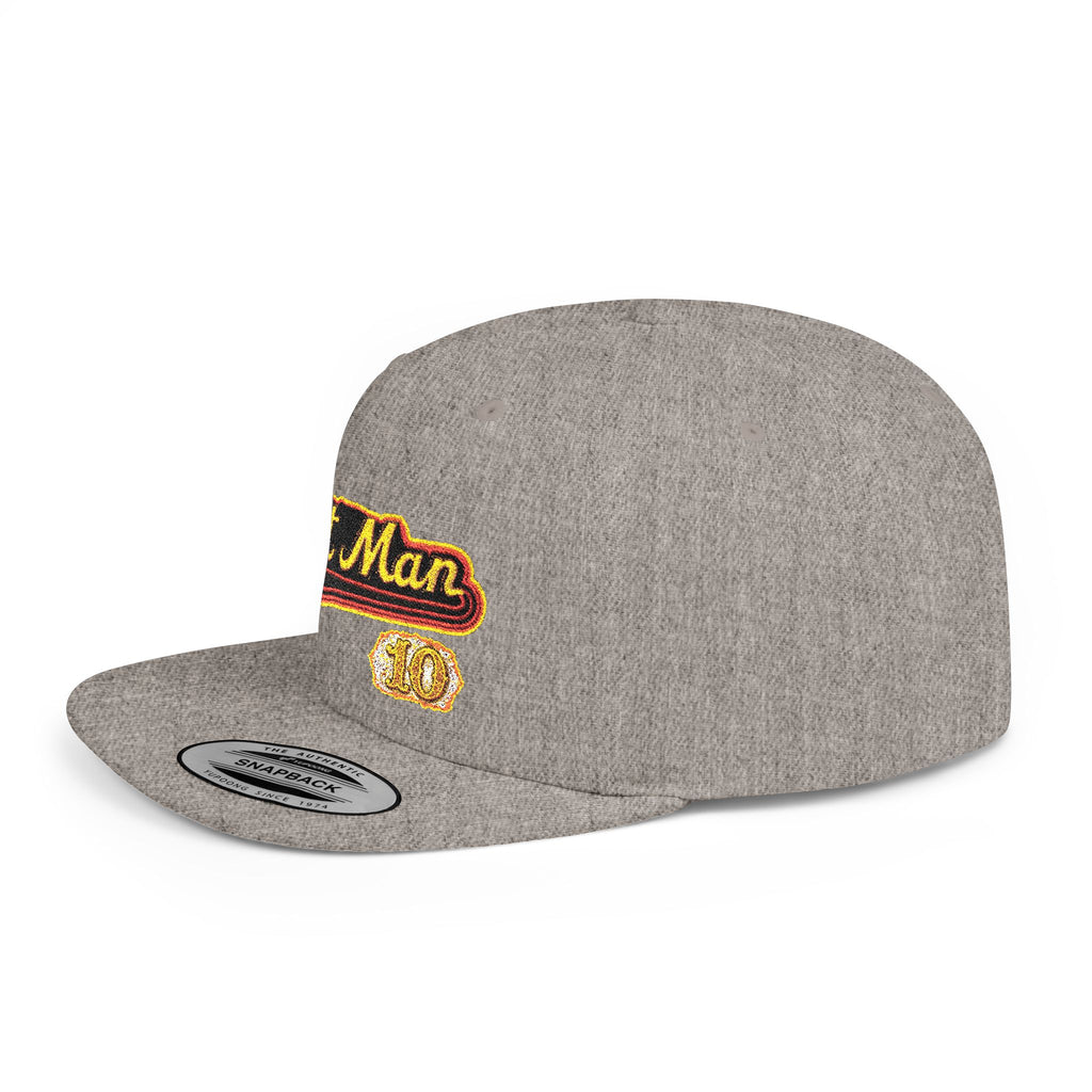 Snapback Hat — Embroidered “Fat Man” Vintage Script Cap