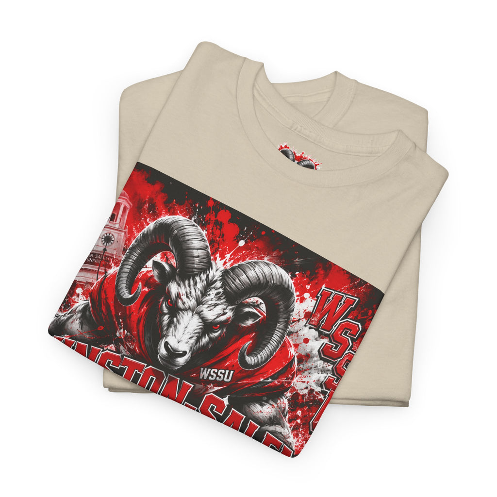 Winston‑Salem State Rams Ram Head Tee — Bold College Spirit T‑Shirt