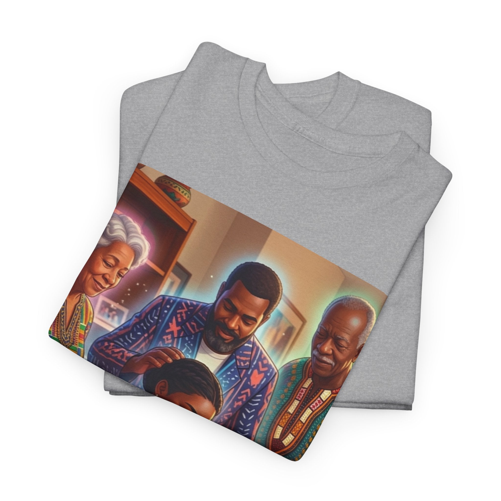 Black Family Study Night T-Shirt — Inspirational Afrofuturist Classroom Artwork