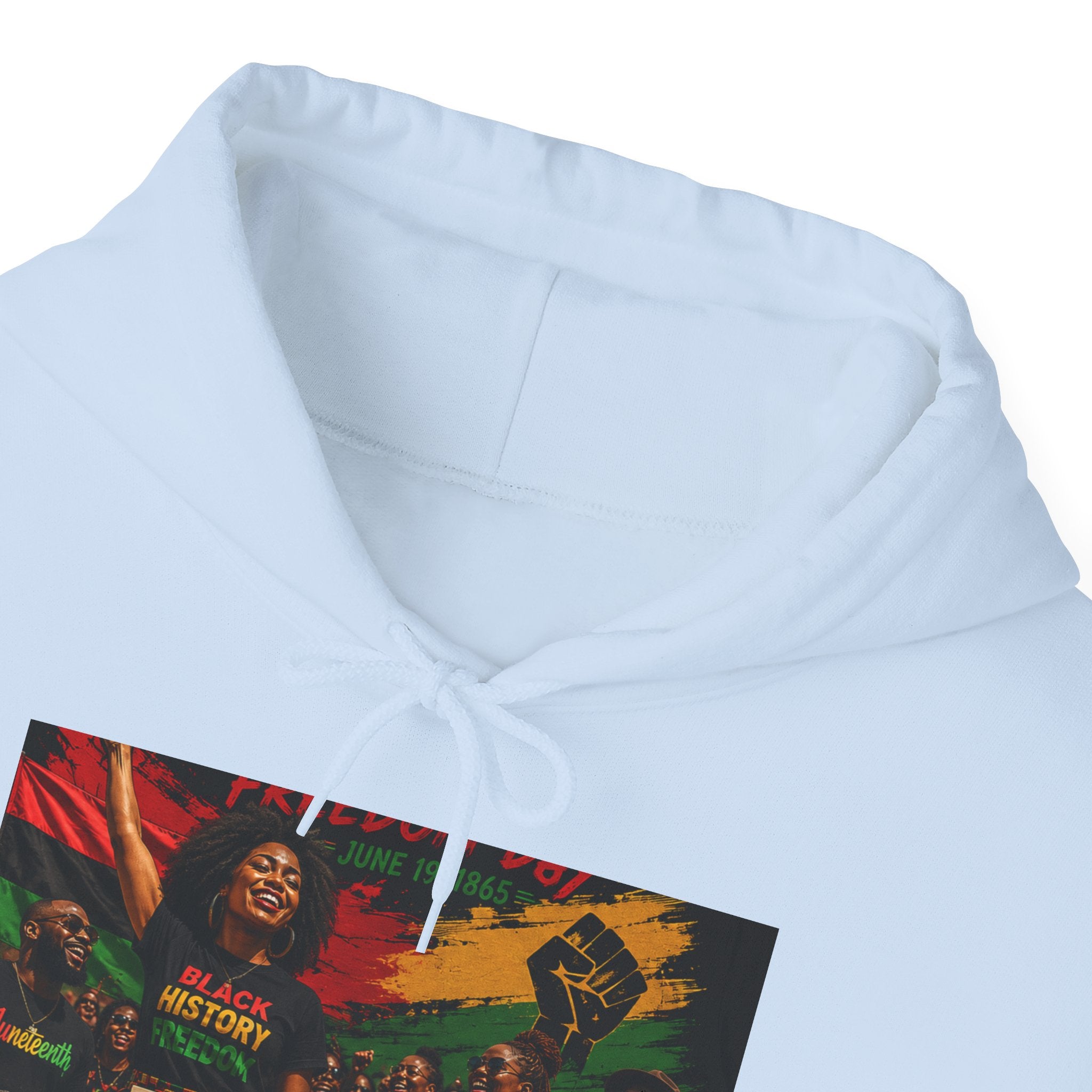 Juneteenth Celebration Hoodie — Juneteenth 1865 Freedom Retro Graphic Hooded Sweatshirt