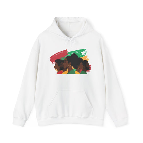 Black Unity Hoodie — Pan-African Portraits with "This Is Not A Boycott, This Is A Wealth Transfer" Back Print
