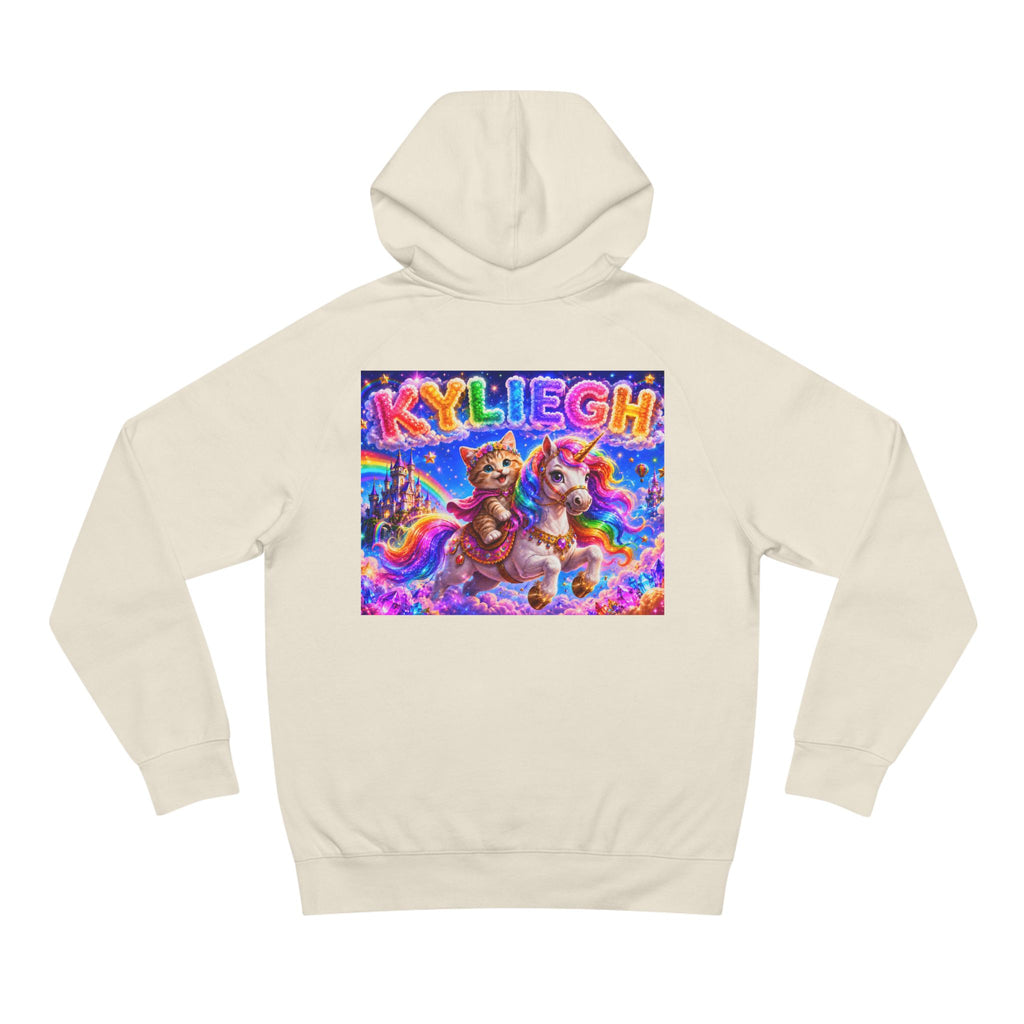 KYLIEGH Rainbow Pony Hoodie — Personalized Cute Unicorn Graphic Pullover