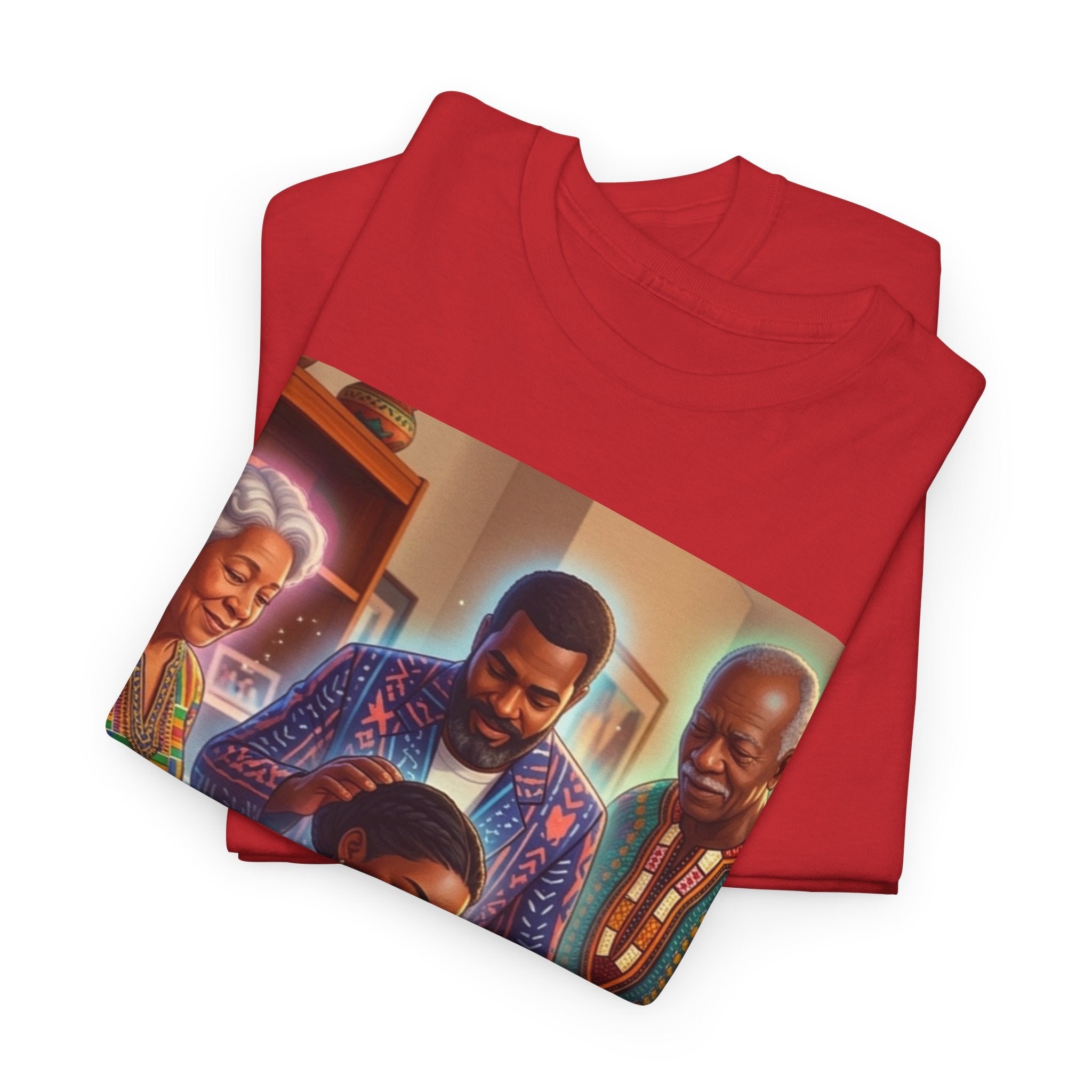 Black Family Study Night T-Shirt — Inspirational Afrofuturist Classroom Artwork