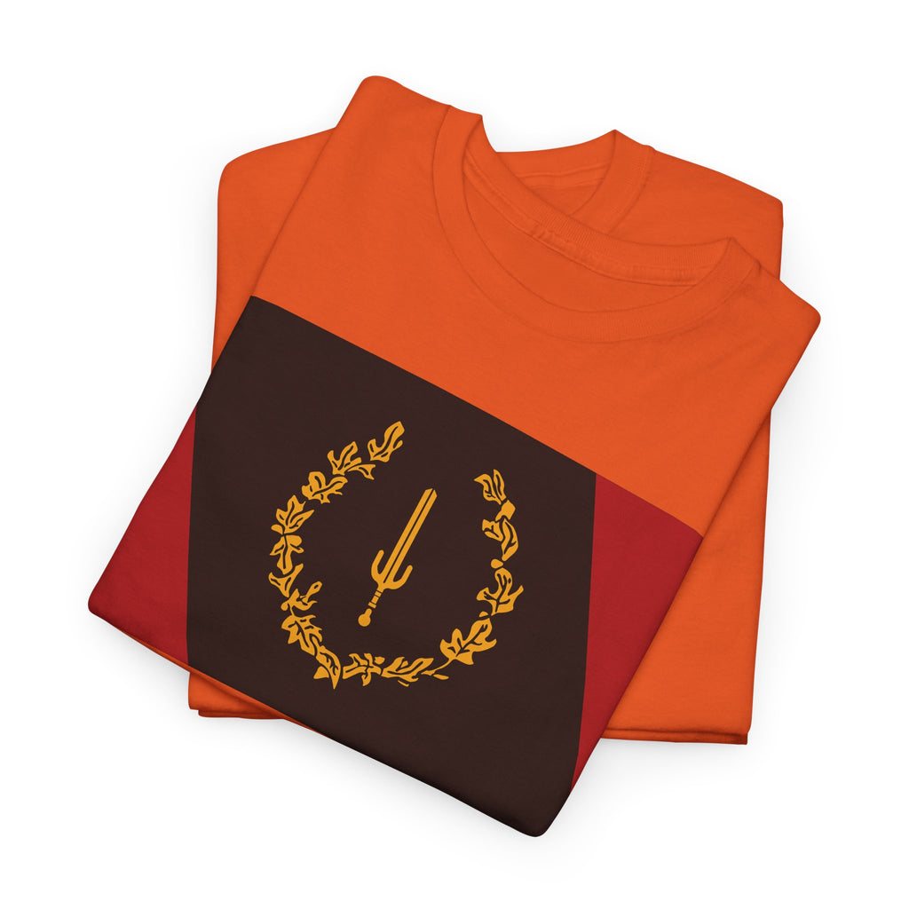Laurel Trident Tee — Vintage Gold Emblem Graphic T-Shirt