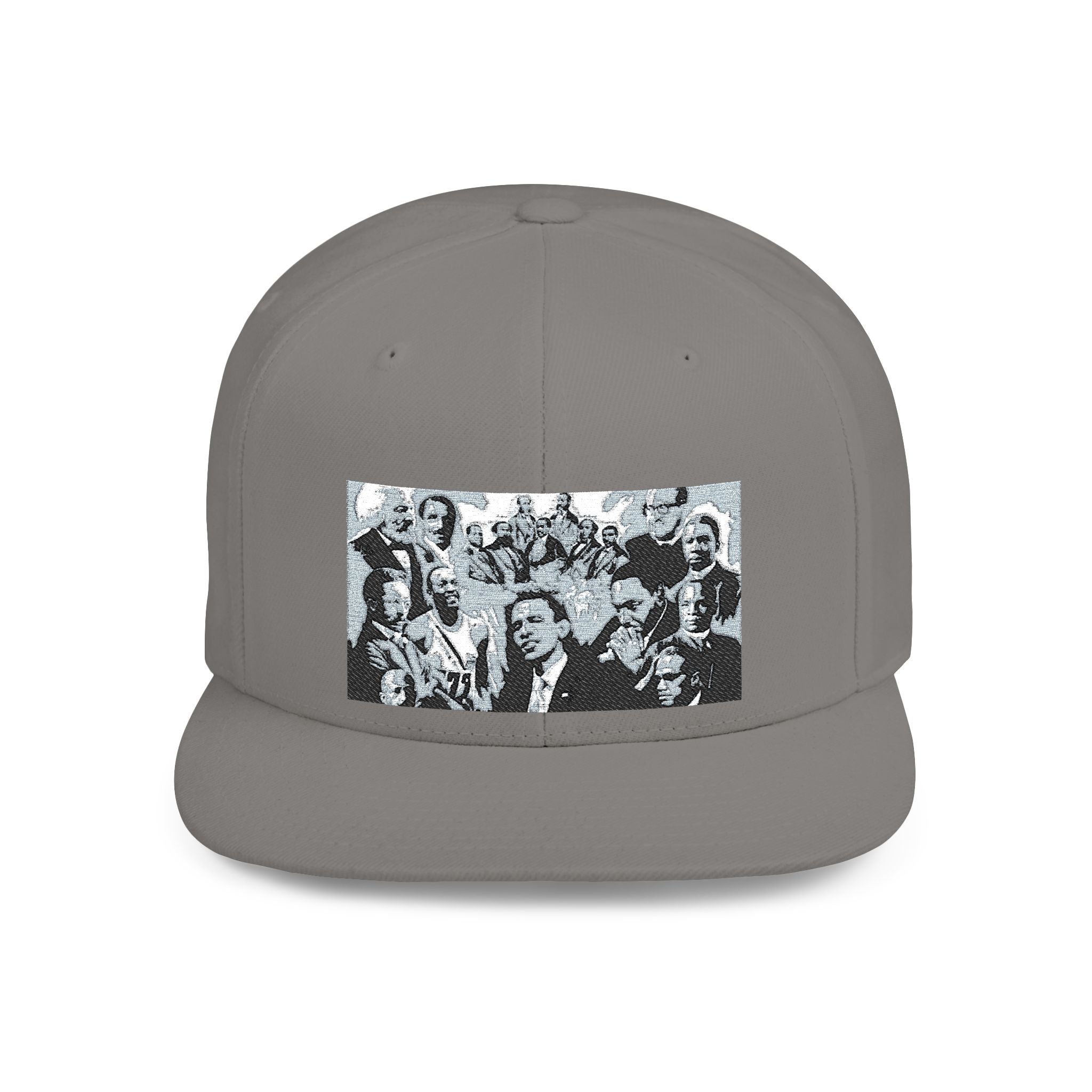 Copy of Reggae Vibes Flat Bill Snapback Hat — Colorful Rasta Music Patch