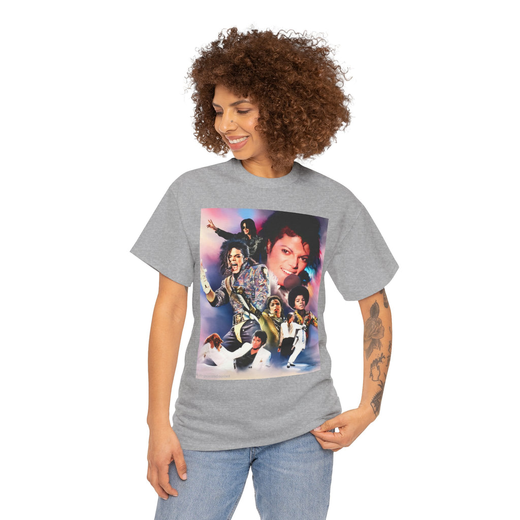 Michael Jackson Tribute Tee — Vintage Pop Collage T-Shirt
