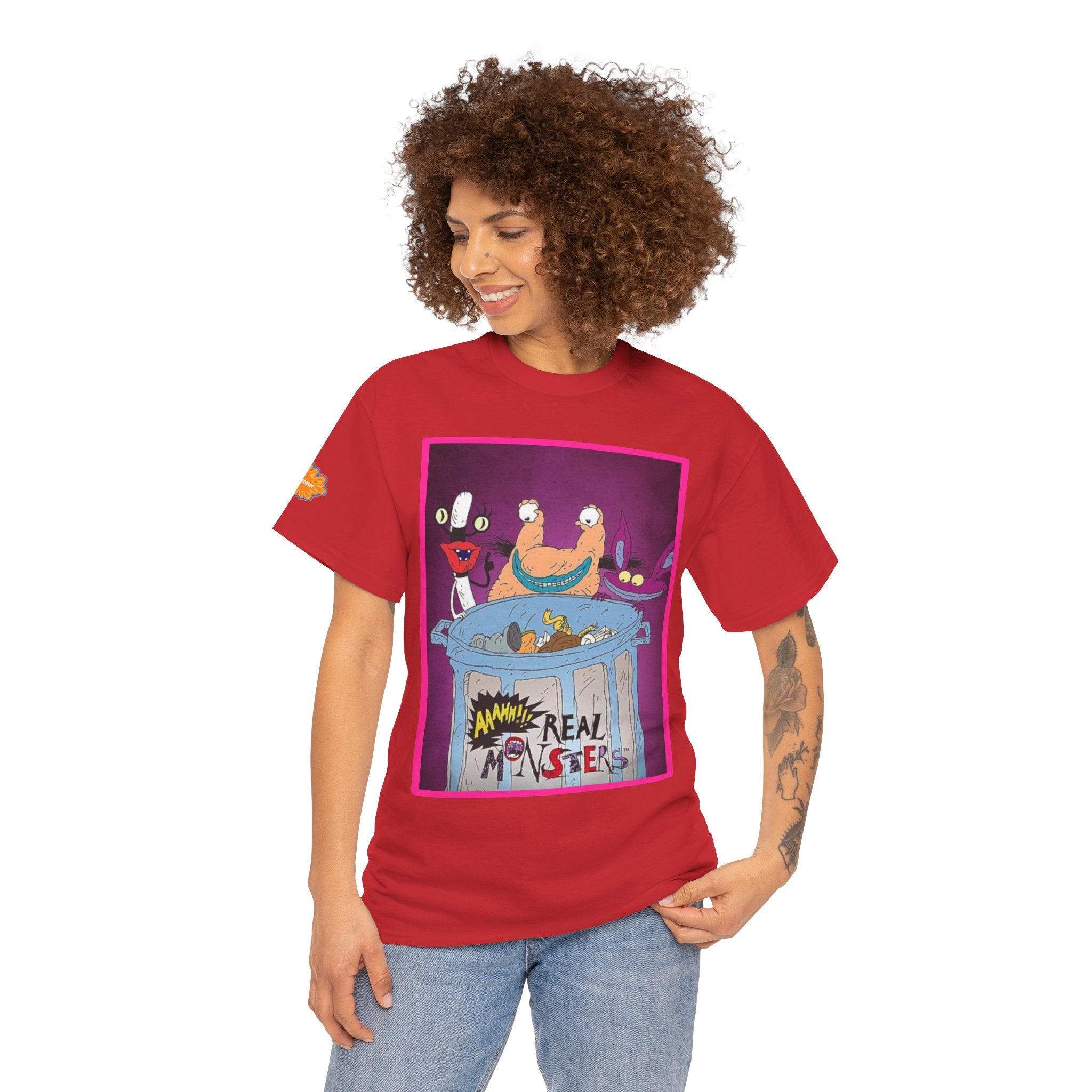 Real Monsters Vintage Cartoon T-Shirt — Nickelodeon Rugrats Crew Tee