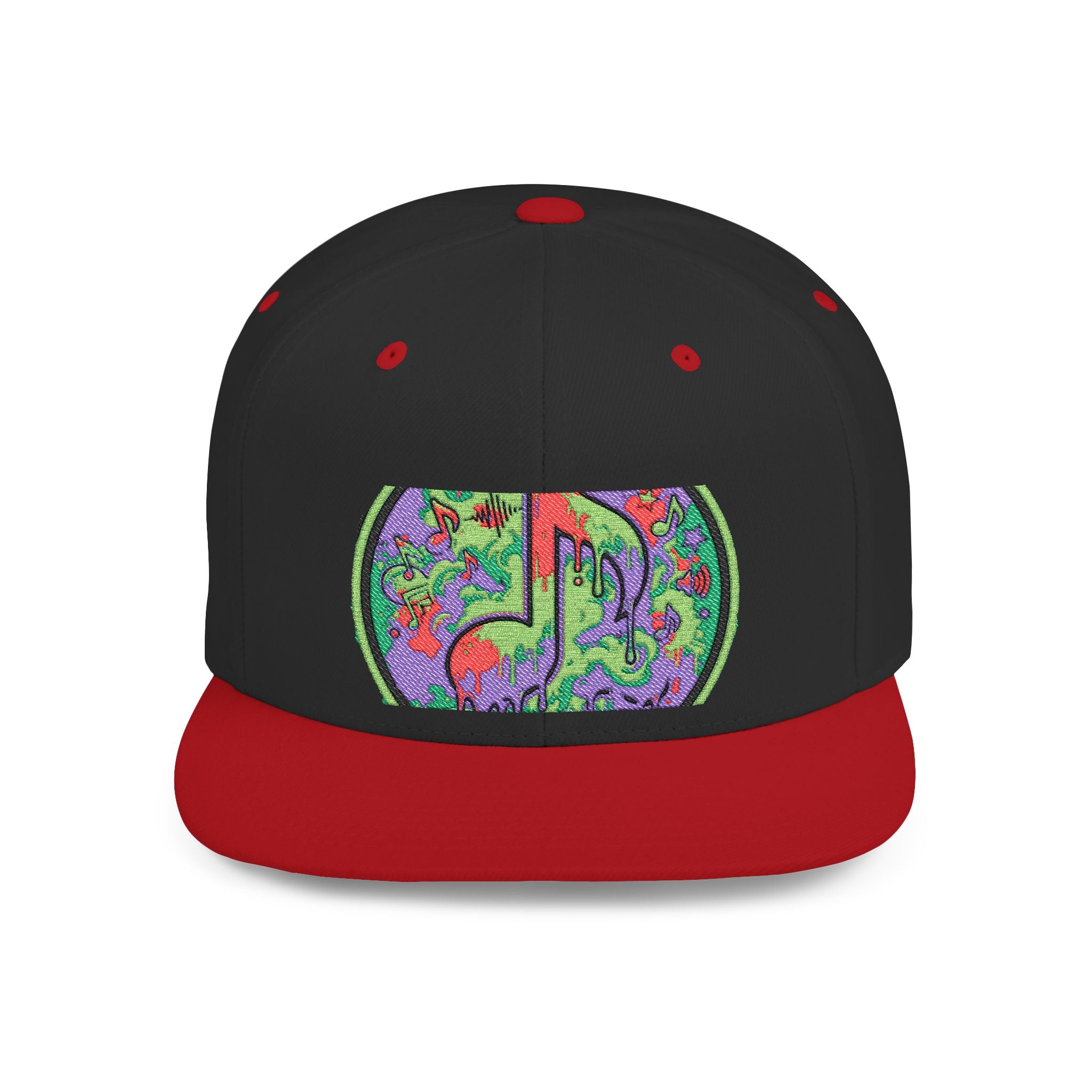 Copy of Copy of Flat Bill Snapback Hat — Retro Dance Crew Graphic Cap