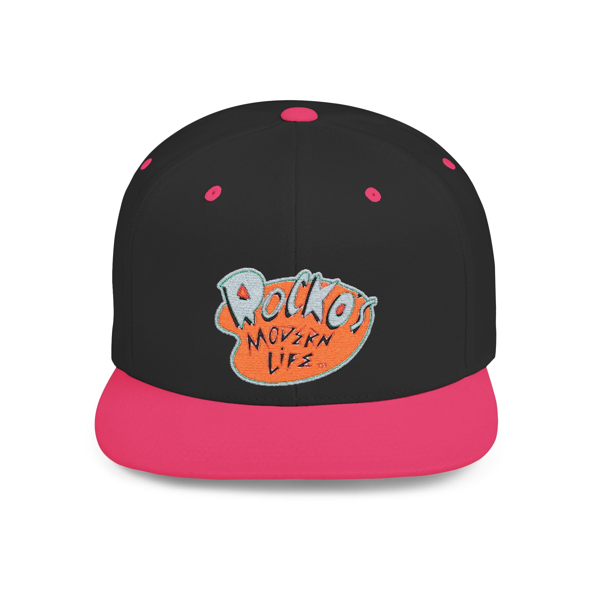 Snapback Hat — Polka Nutter Vibe Embroidered Flat-Bill Cap