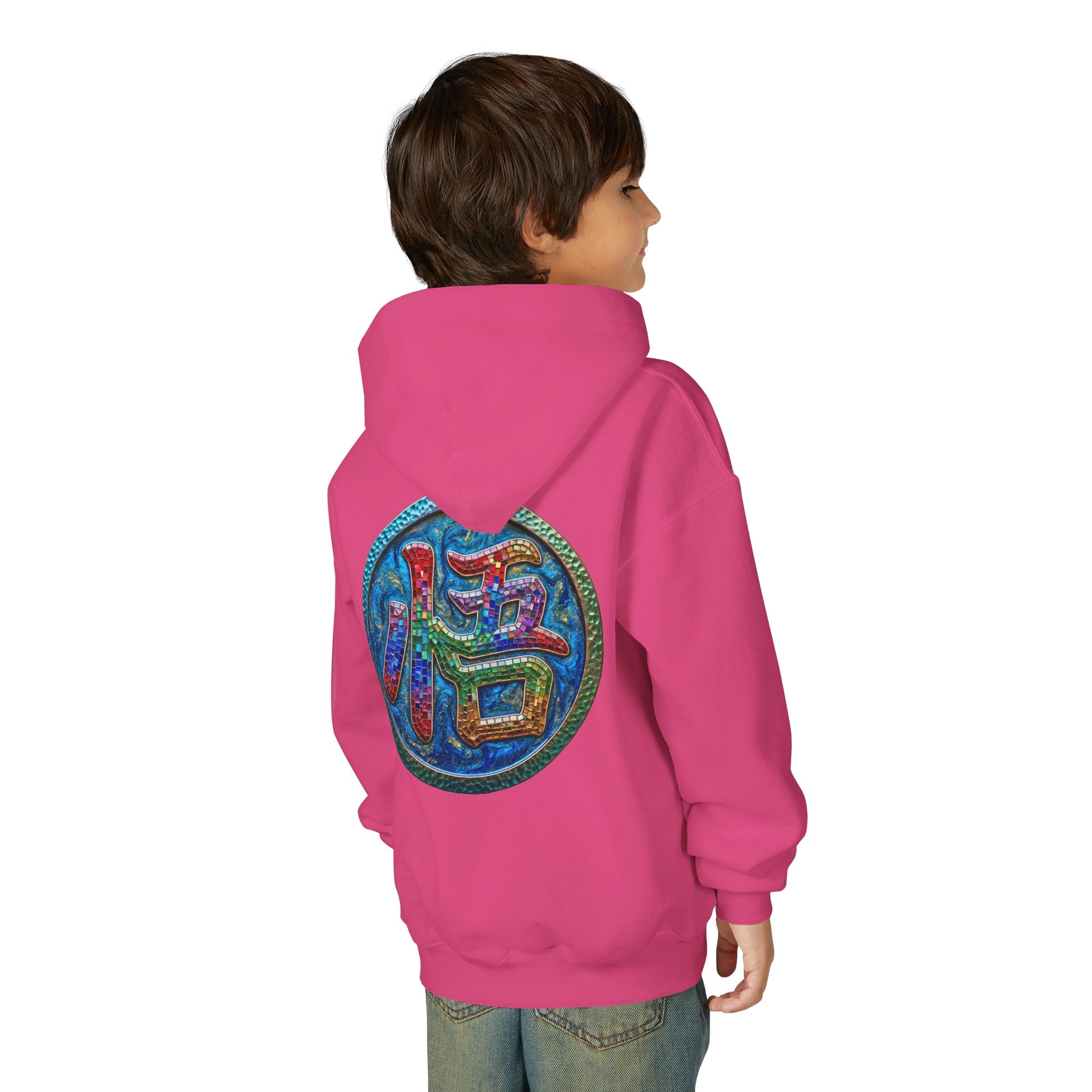 Dragon Boy Hoodie — Goku Cartoon Emblem Youth Hooded Sweatshirt
