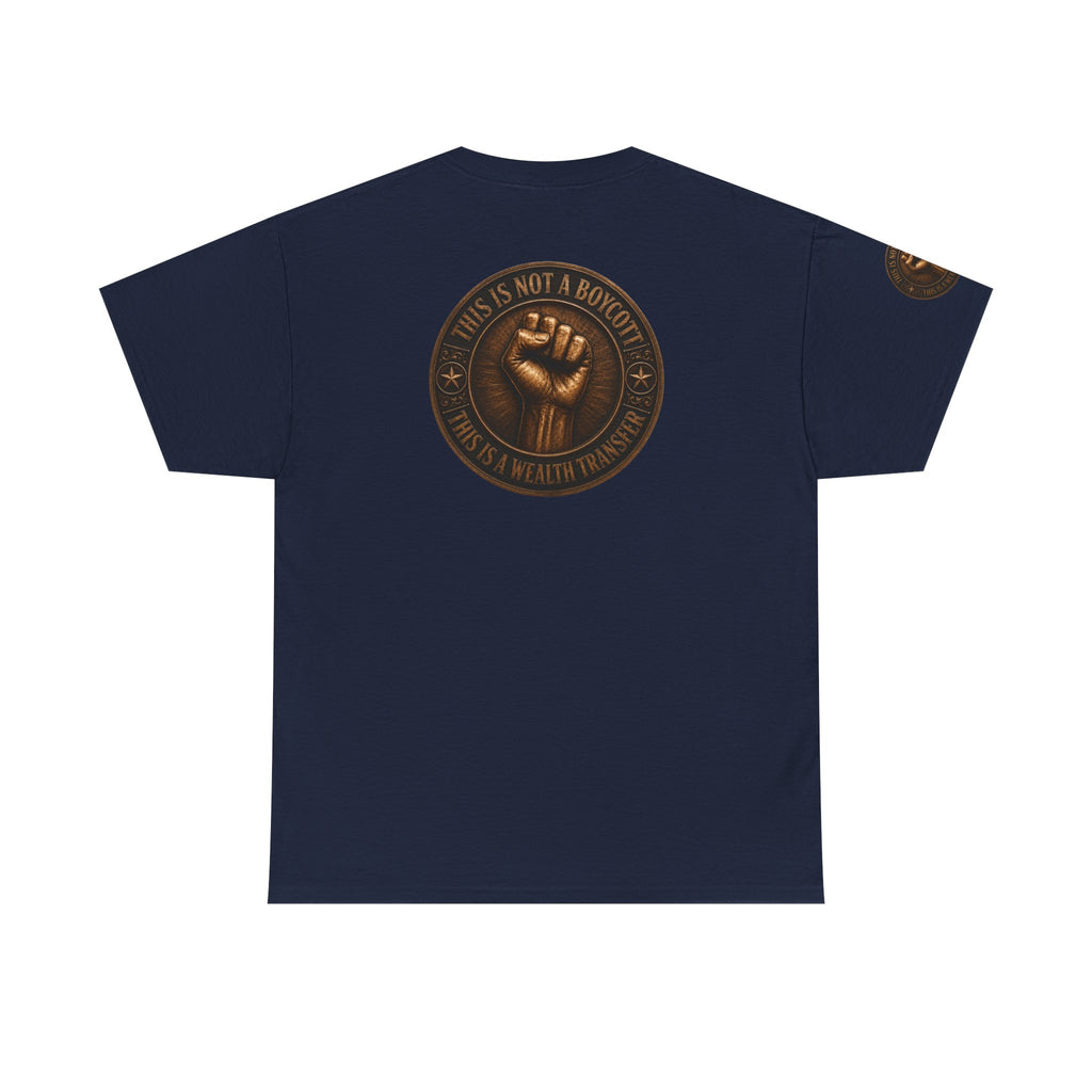 Graphic Tee — 'This Is Not A Boycott' Fist Emblem with Vintage Group Portrait