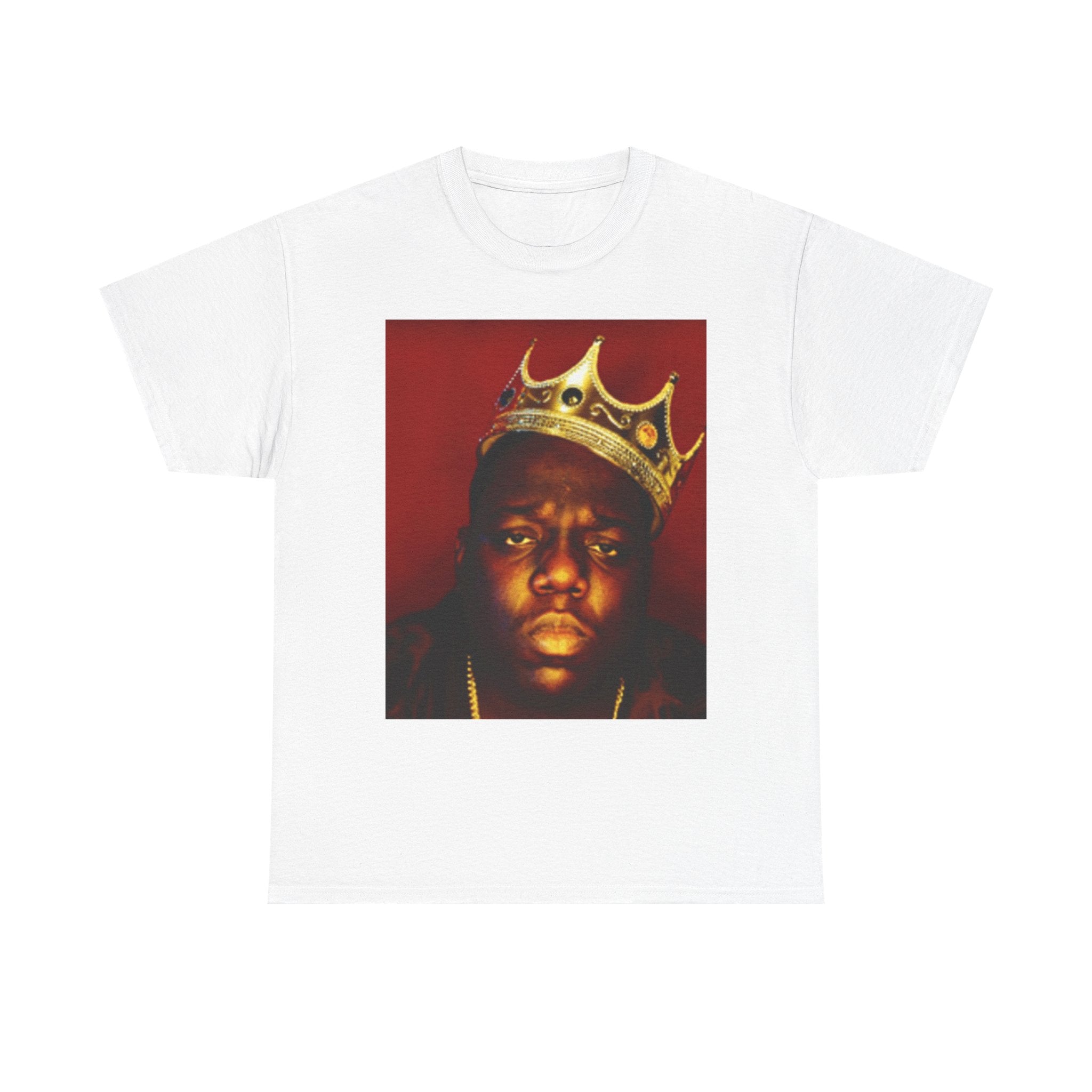 Vintage Crown Portrait Tee — Retro Hip-Hop Photo Graphic T-Shirt