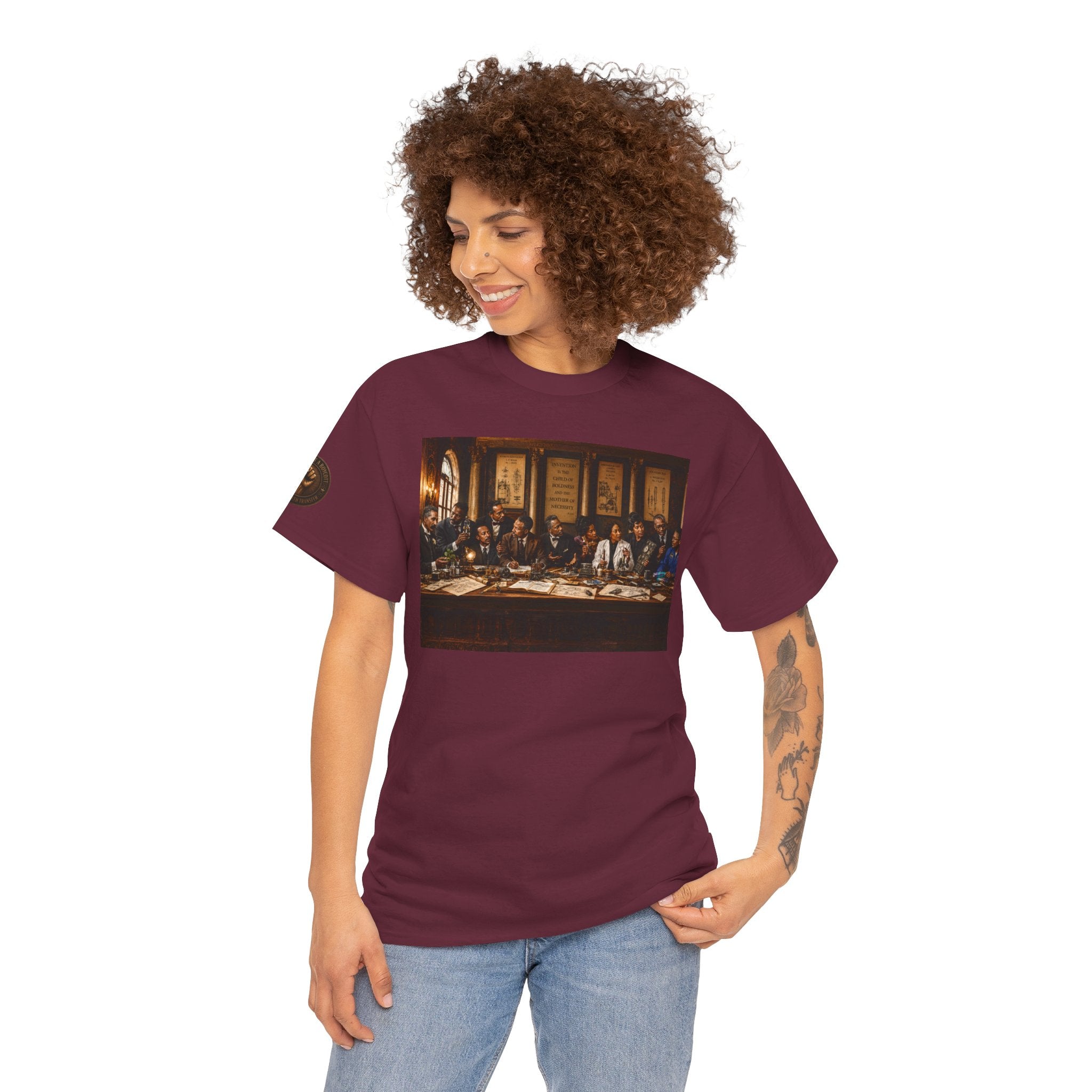 Graphic Tee — 'This Is Not A Boycott' Fist Emblem with Vintage Group Portrait