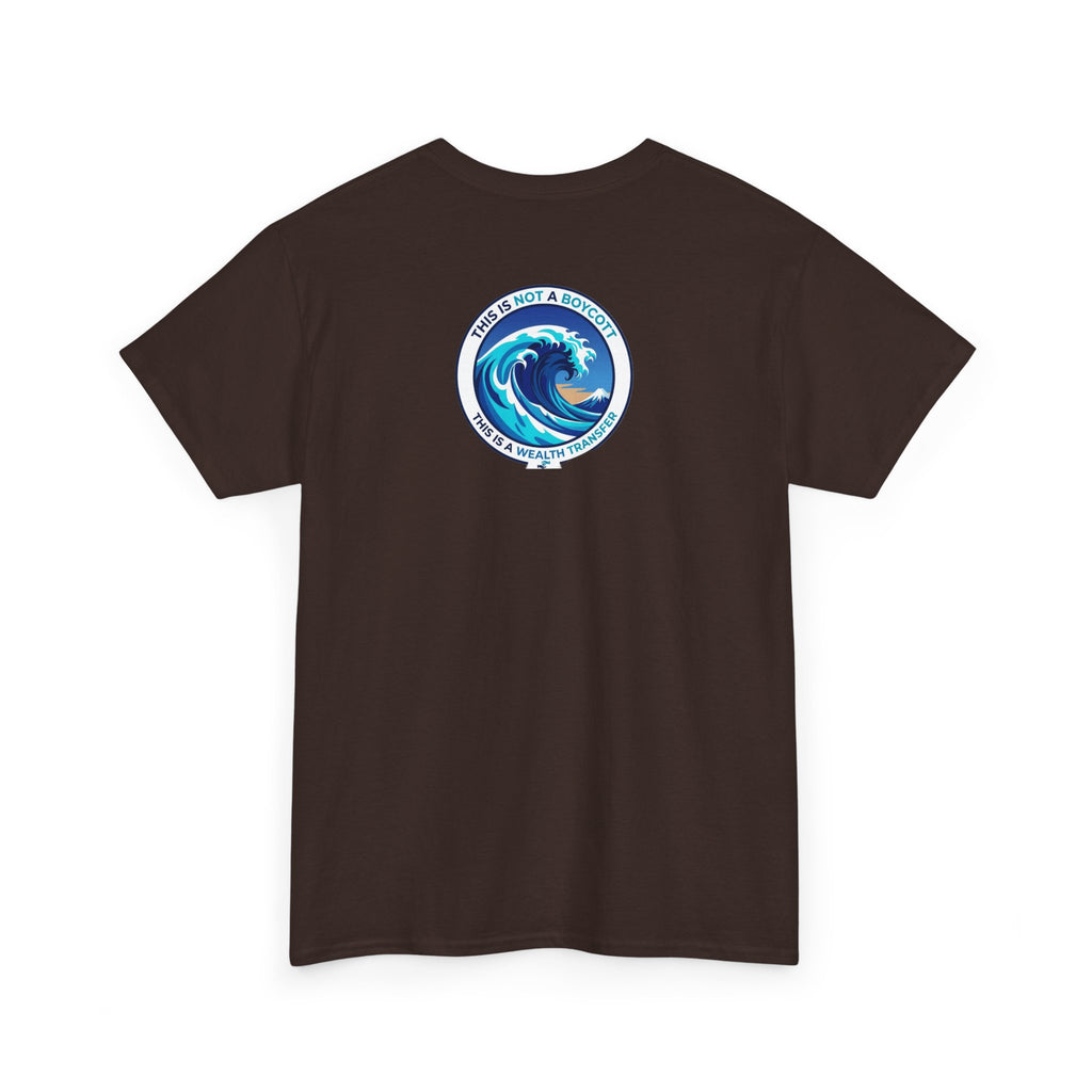 T-Shirt — Coastal Wave Graphic Tee (Ocean Sunset Wave Art)