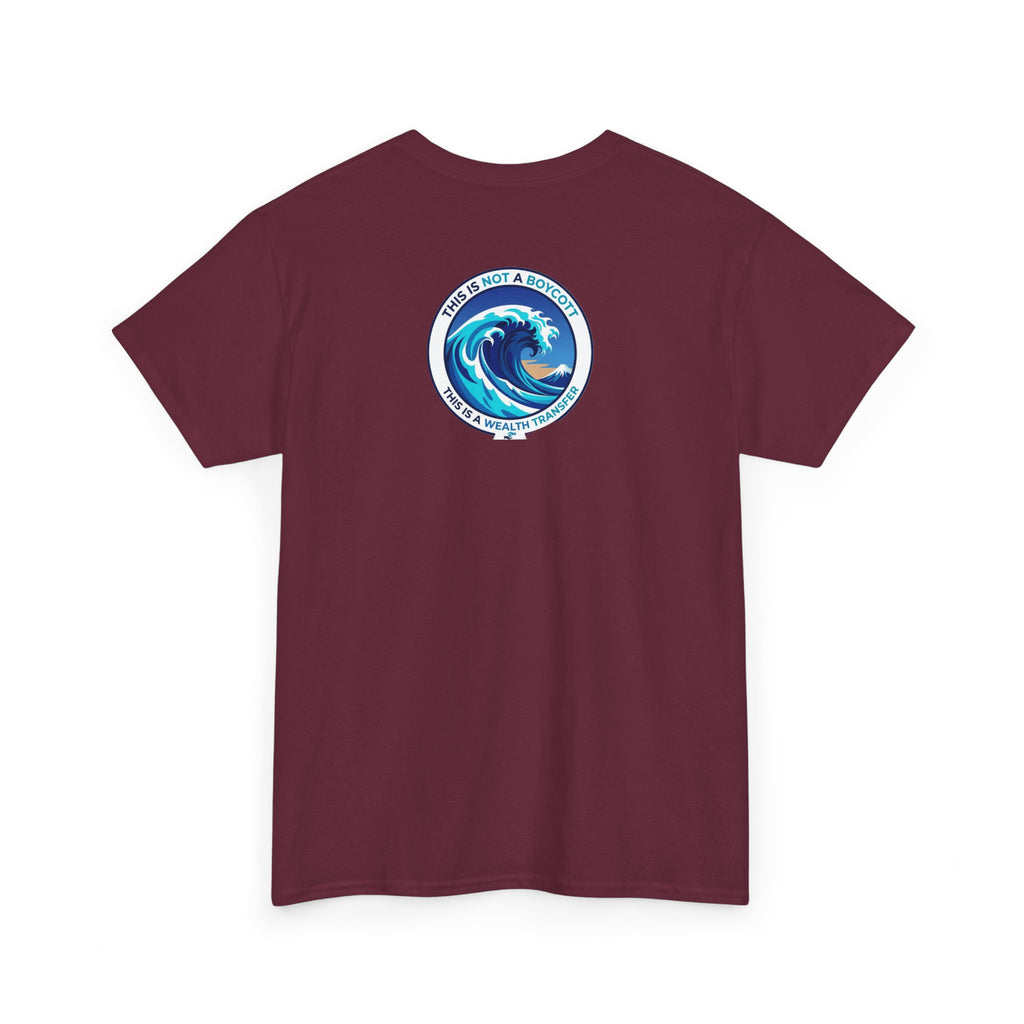 T-Shirt — Coastal Wave Graphic Tee (Ocean Sunset Wave Art)