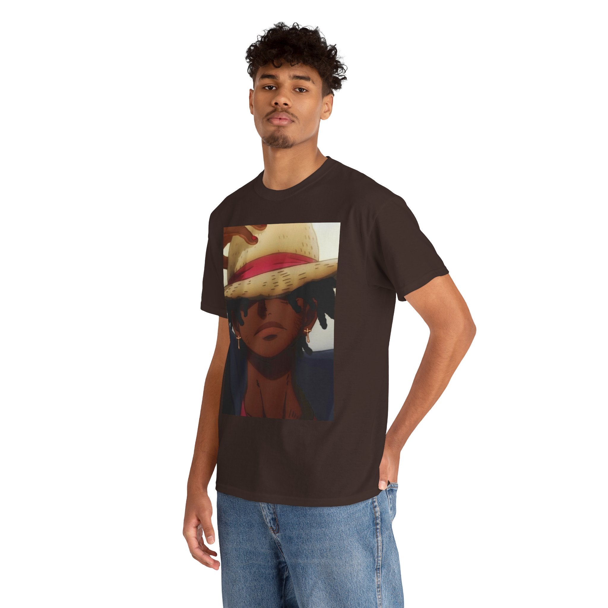One Piece Luffy Straw Hat T‑Shirt — Anime Pirate Crew Graphic Tee
