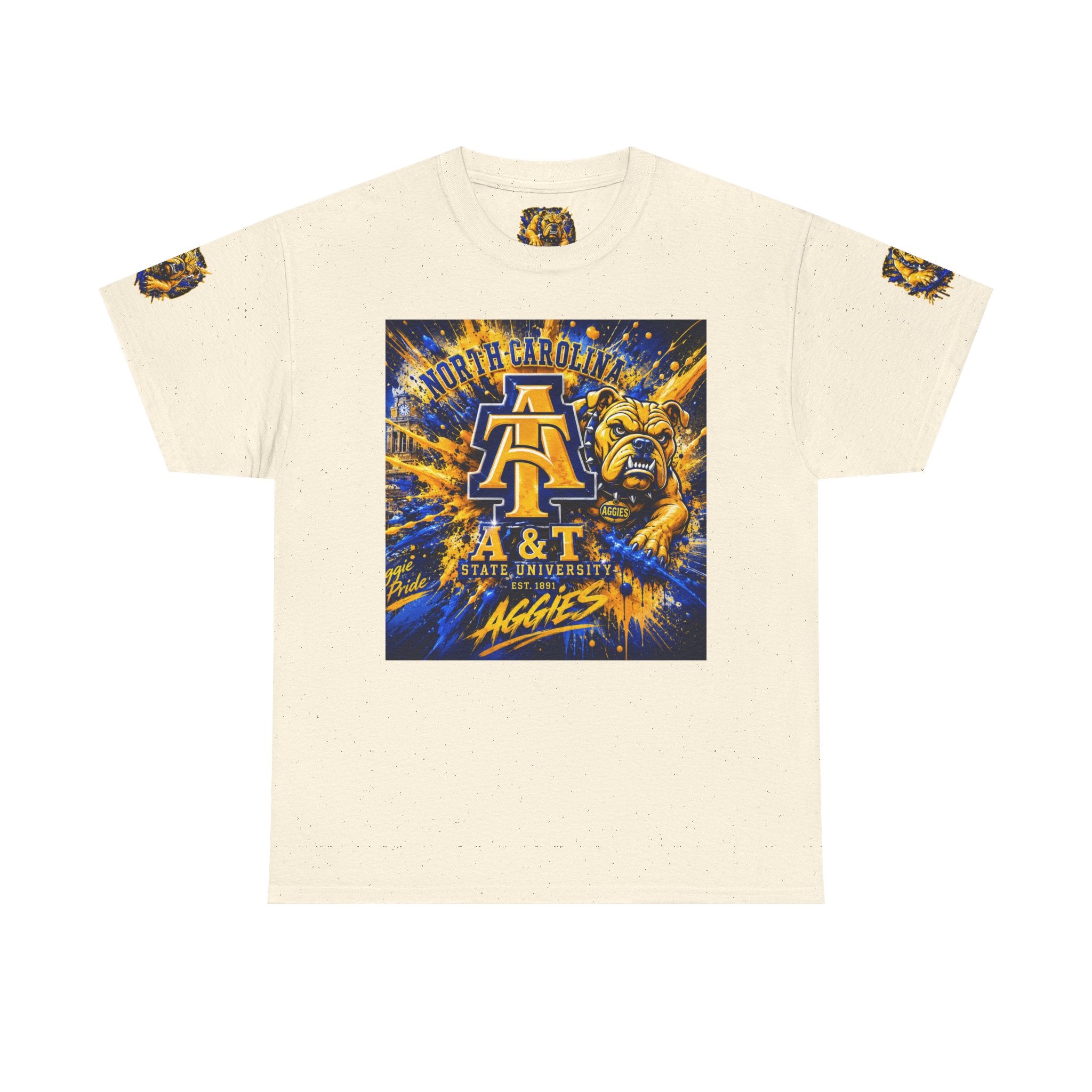 North Carolina A&T Aggies Bulldog T-Shirt — A&T Logo College Tee