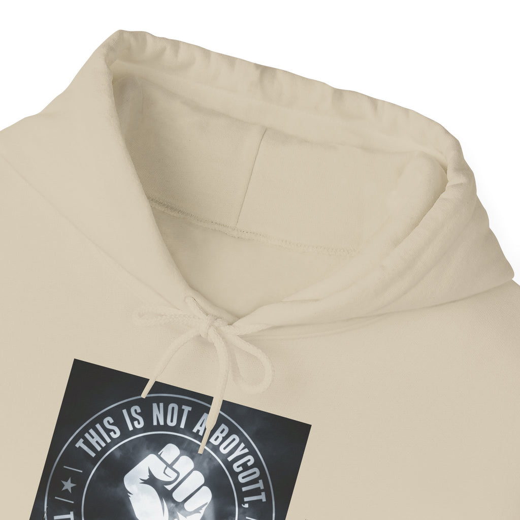 Hoodie — "This Is Not a Moment" Raised Fist Social Justice Pullover