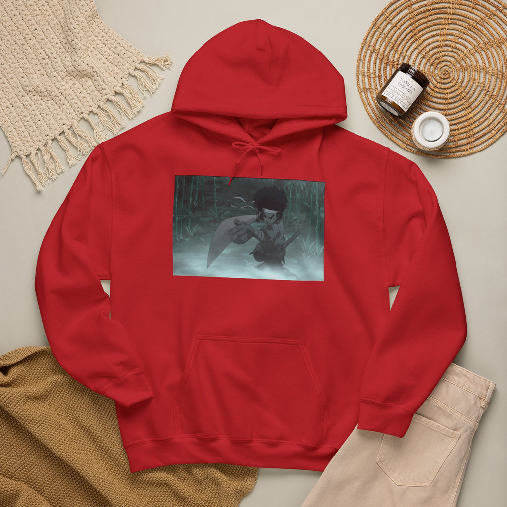 Moody Forest Angel Hoodie — Ethereal Wings Graphic Sweatshirt