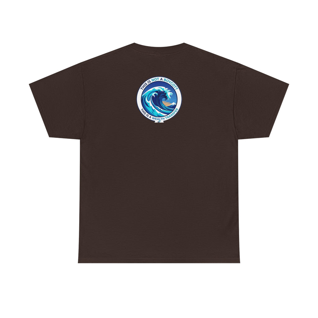 T-Shirt — Coastal Wave Graphic Tee (Ocean Sunset Wave Art)