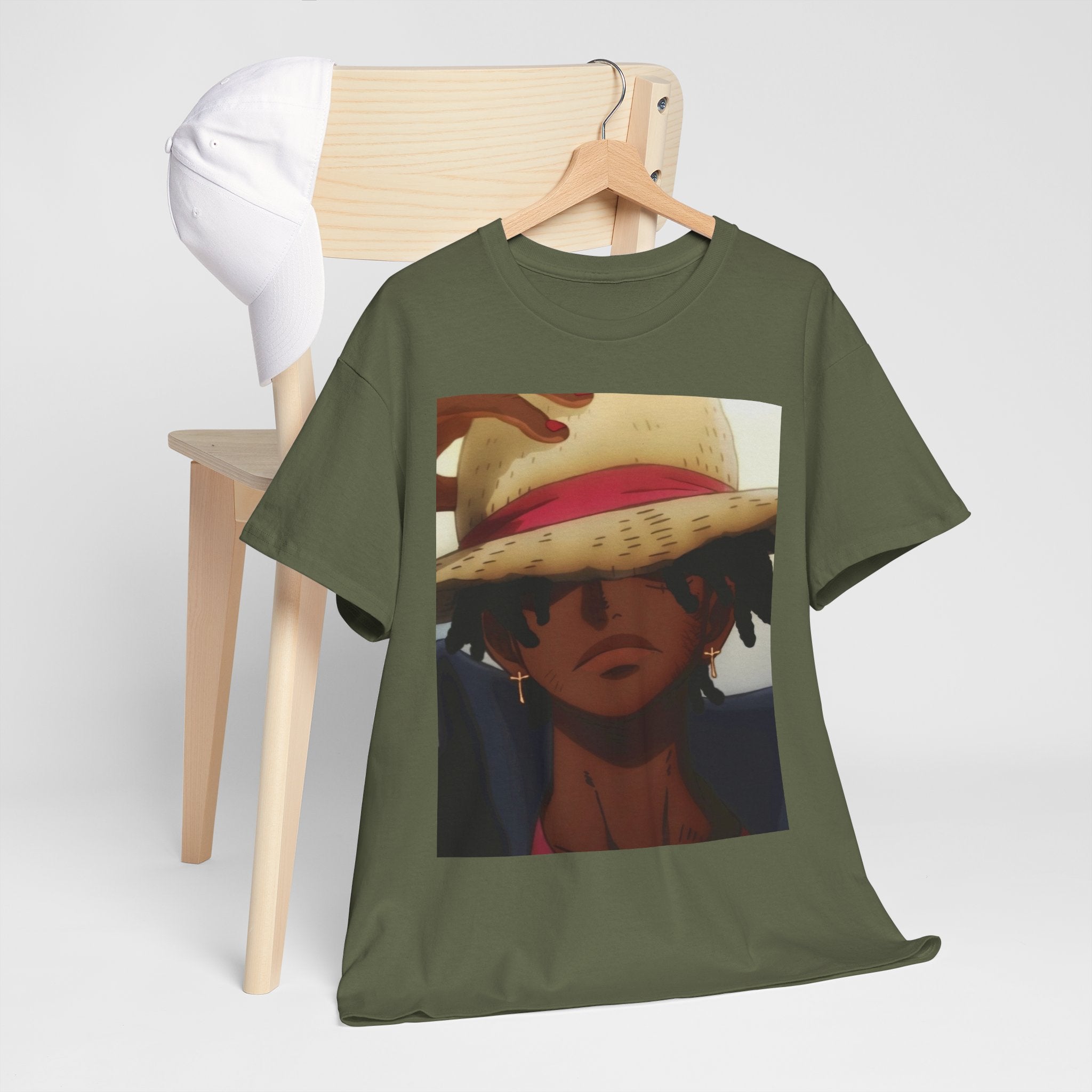 One Piece Luffy Straw Hat T‑Shirt — Anime Pirate Crew Graphic Tee