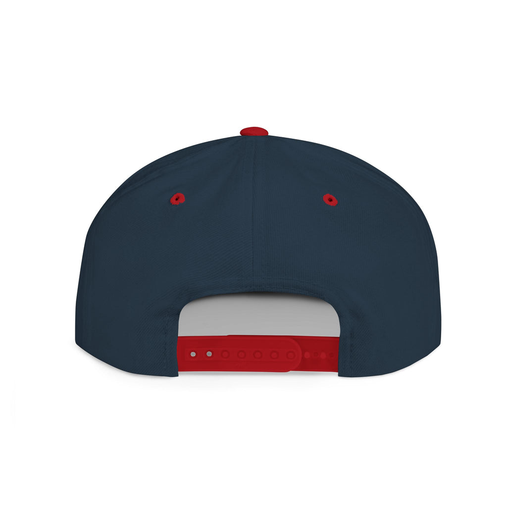 Copy of Reggae Vibes Flat Bill Snapback Hat — Colorful Rasta Music Patch