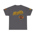 Melanated 19 Graphic Tee — Retro Script Logo & Gold Number Baseball Shirt