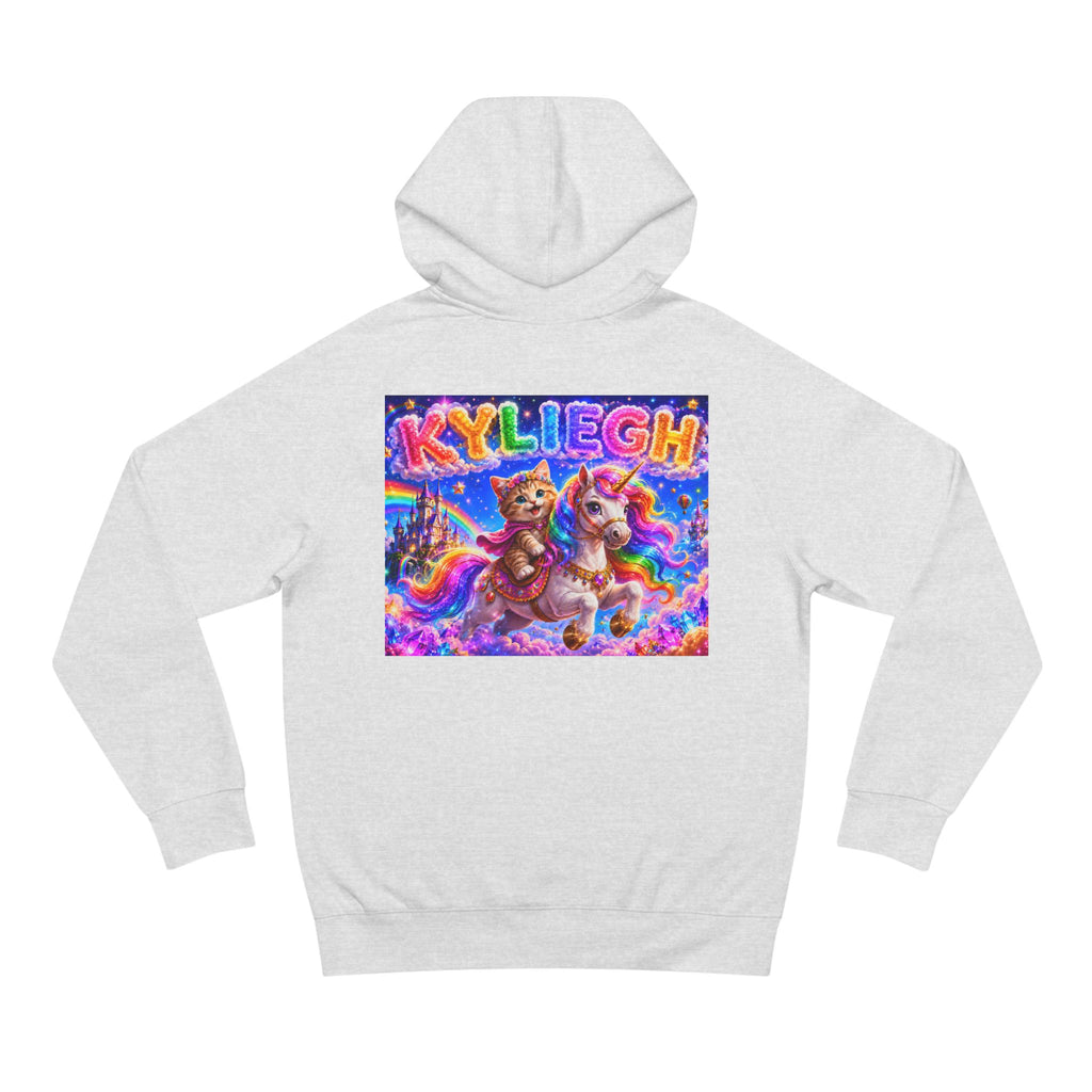 KYLIEGH Rainbow Pony Hoodie — Personalized Cute Unicorn Graphic Pullover