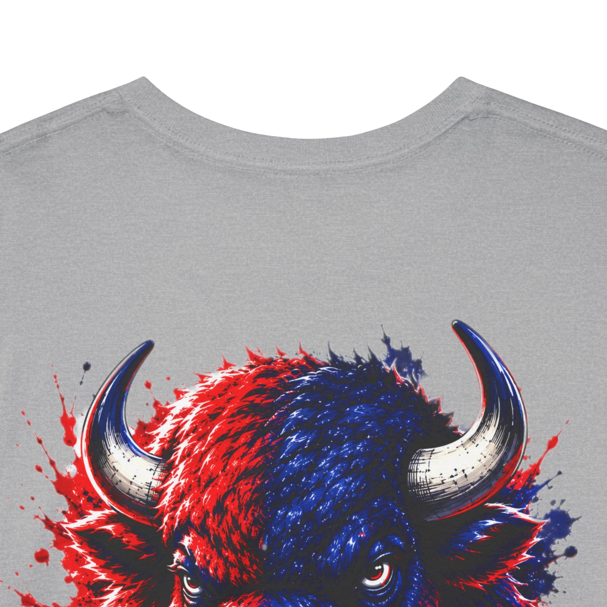 Howard University Buffalo Spirit Tee — HU Bison Red & Blue Campus Shirt