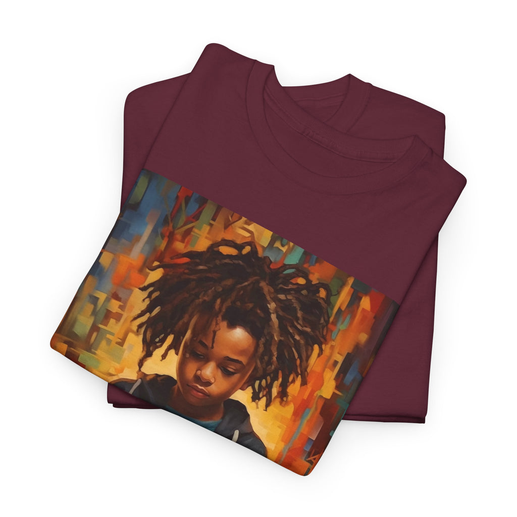 Graphic Tee — 'This Is Not A Boycott, This Is A Wealth Transfer' Back Print with Reading Child Artwork