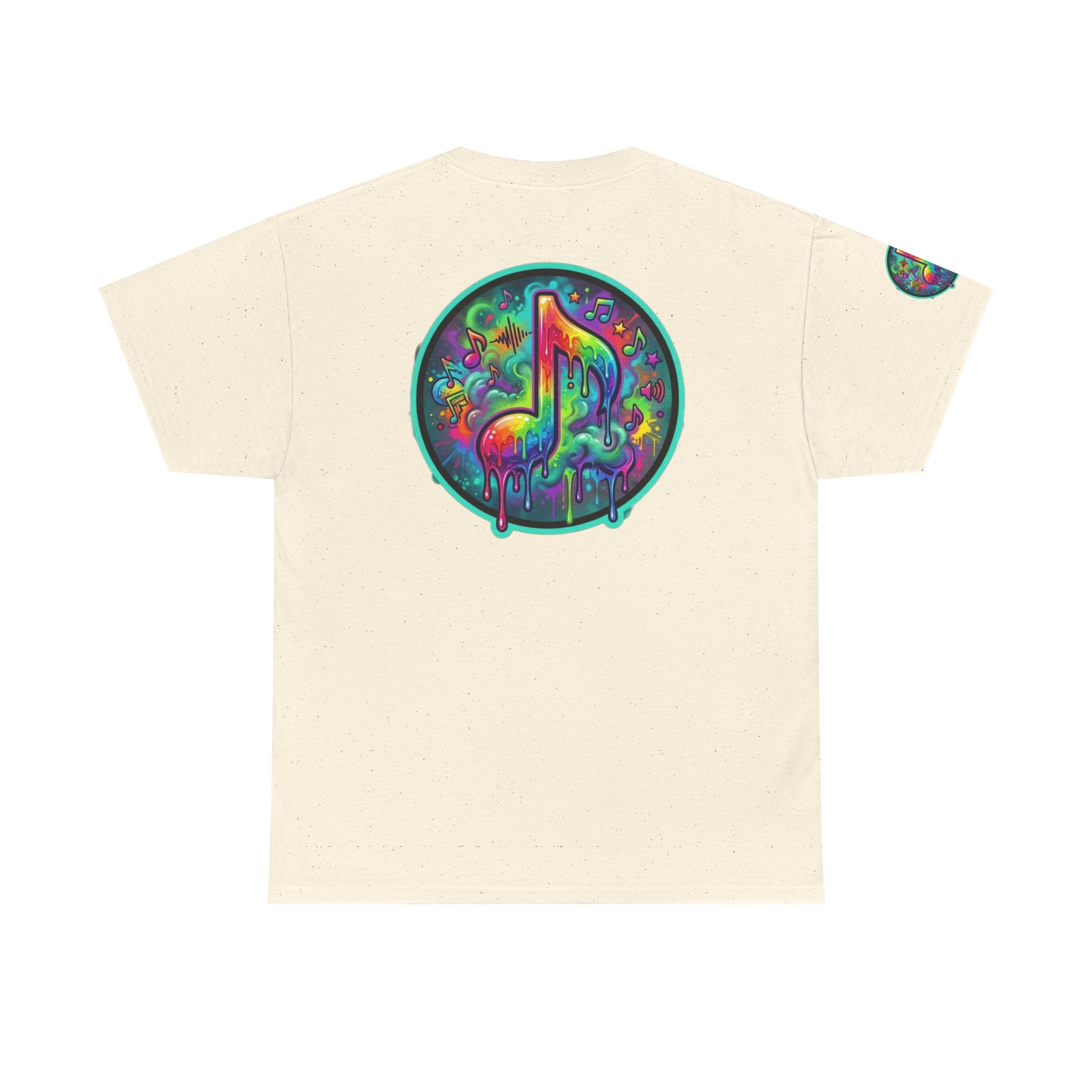 Music Vibes Tee — “They Want Our Rhythm But They Don’t Want Our Blues” Psychedelic Drip Note T-Shirt