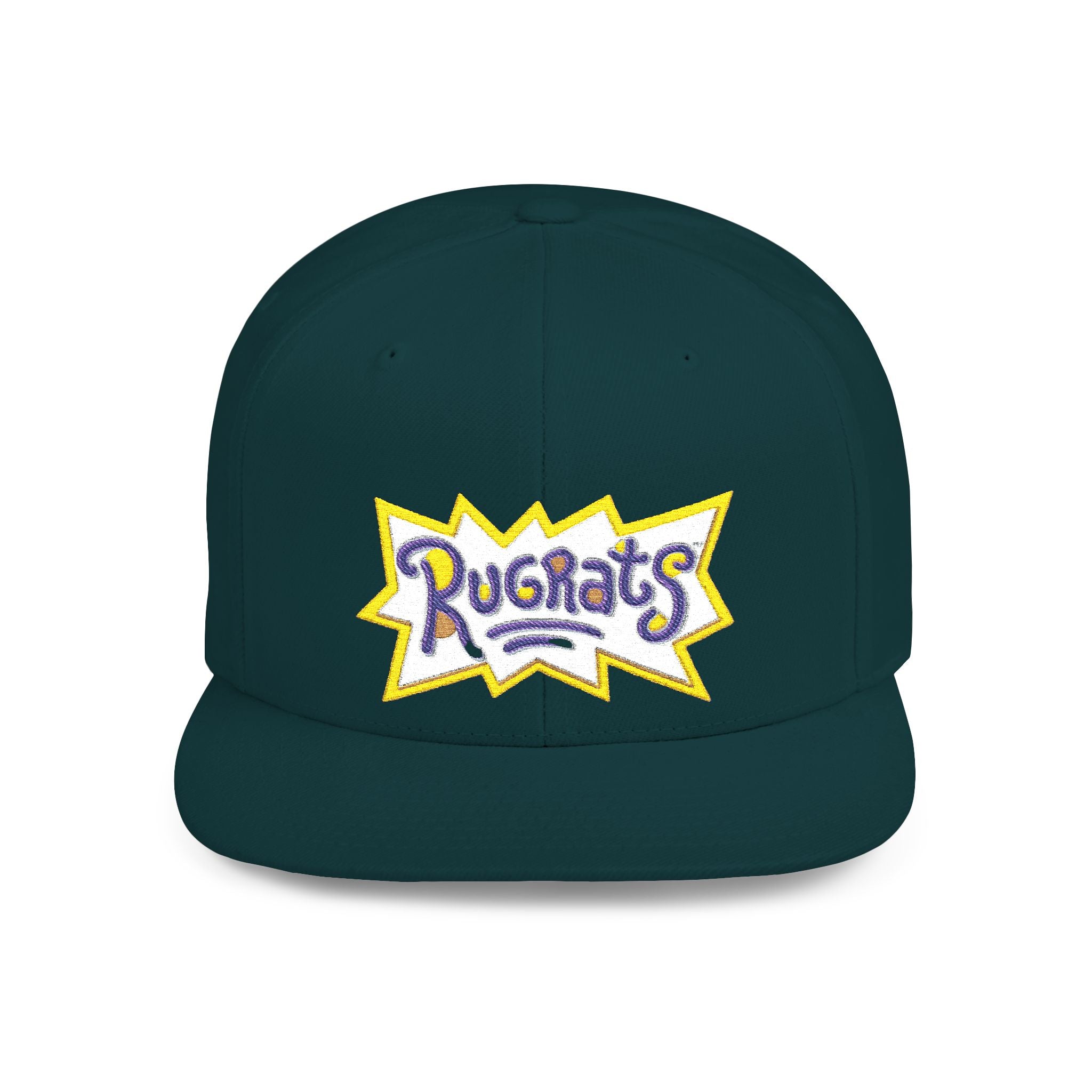 Snapback Hat — Retro 'Rugrats' Logo Flat Bill Cap